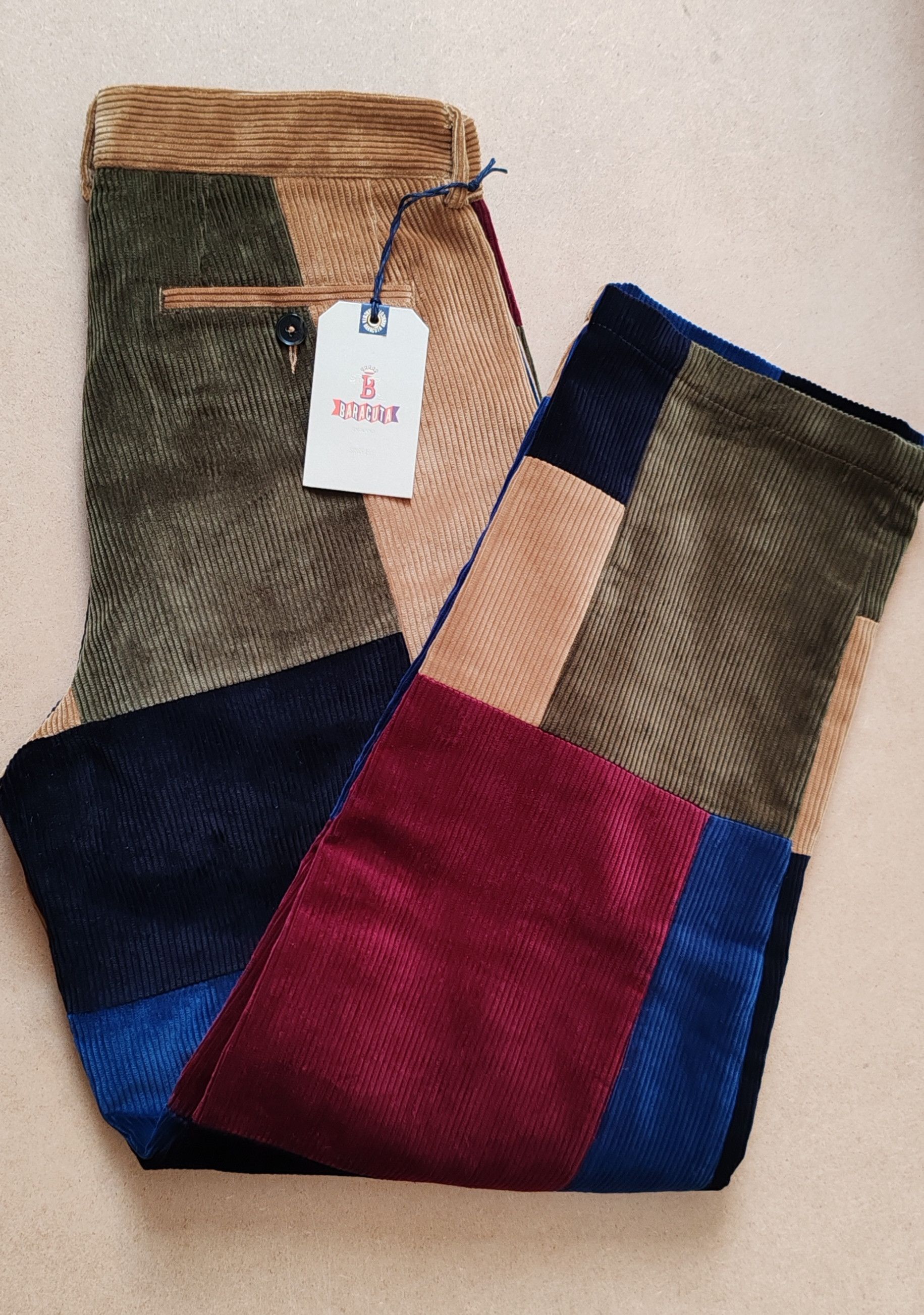 Baracuta Noah X Baracuta Double-Pleat Patchwork Corduroy Tg:32 Size US 32 / EU 48 - 11 Thumbnail