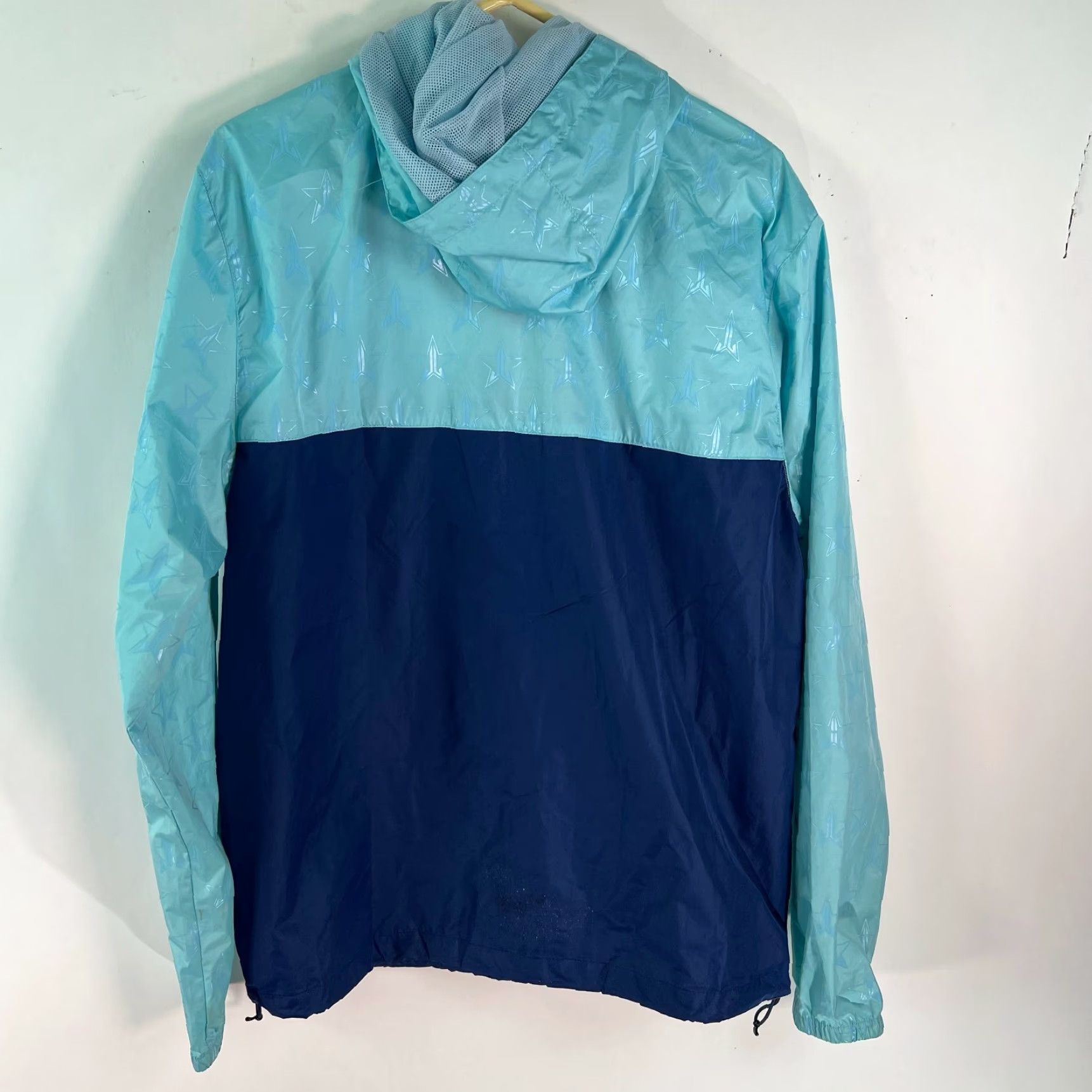 Vintage Jeffree Star Cosmetics Womens Coat Rain Blue Hooded Full Zip Size L Size L / US 10 / IT 46 - 2 Thumbnail