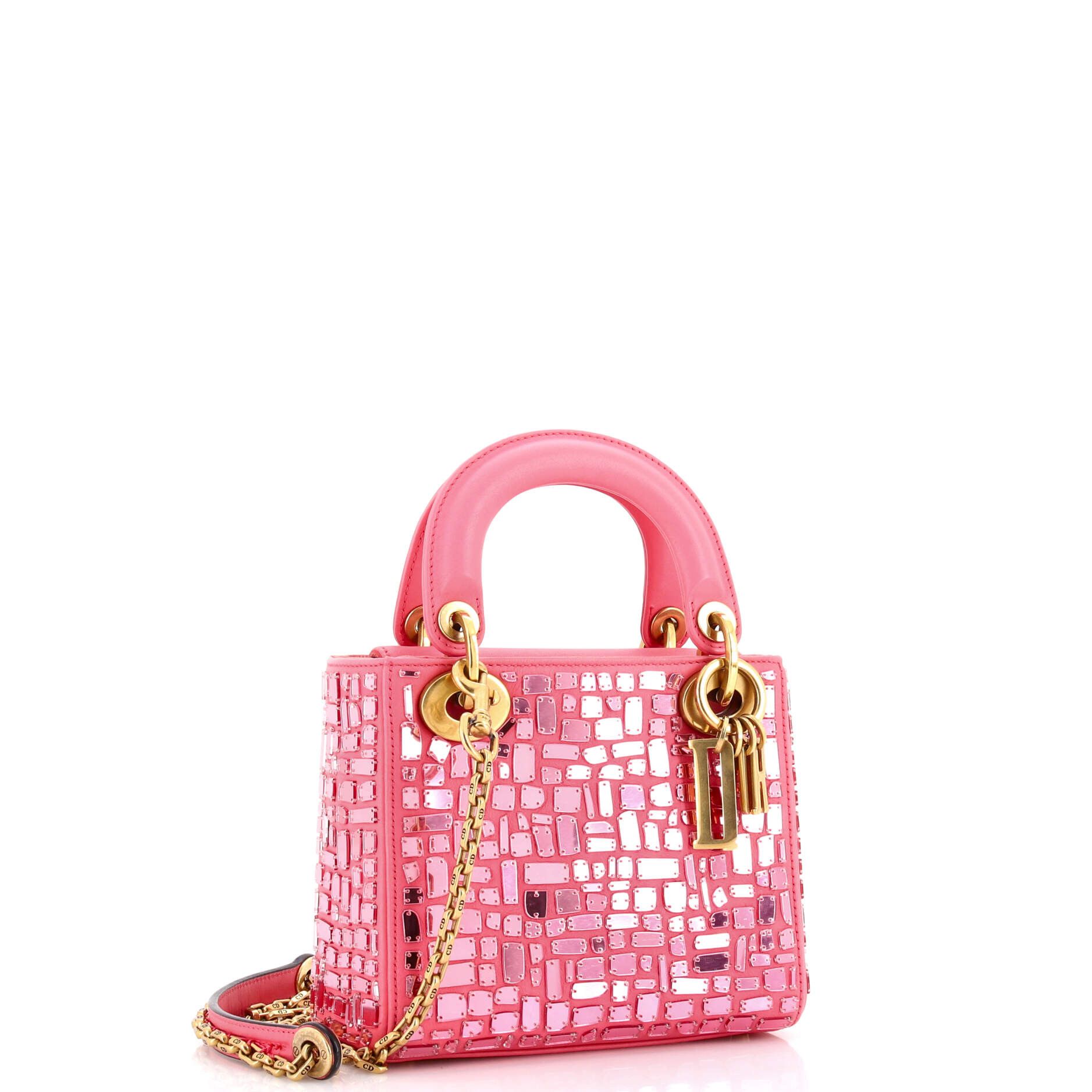 Dior Lady Dior Chain Bag Leather and Mirror Mosaic Mini Size ONE SIZE - 1 Thumbnail