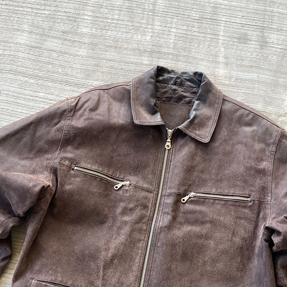 Blacksmith × Vintage Blacksmith Vintage Rare Leather Jacket Size US XL / EU 56 / 4 - 2 Thumbnail
