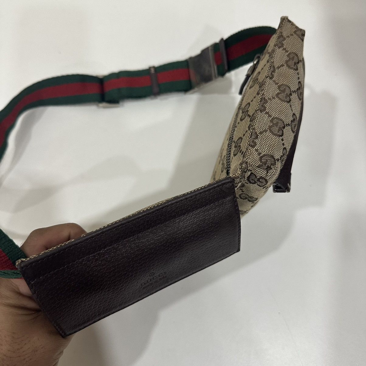 Gucci GUCCI GG CANVAS DOUBLE POCKET FANNY PACK BUMBAG 26 Size ONE SIZE - 5 Thumbnail