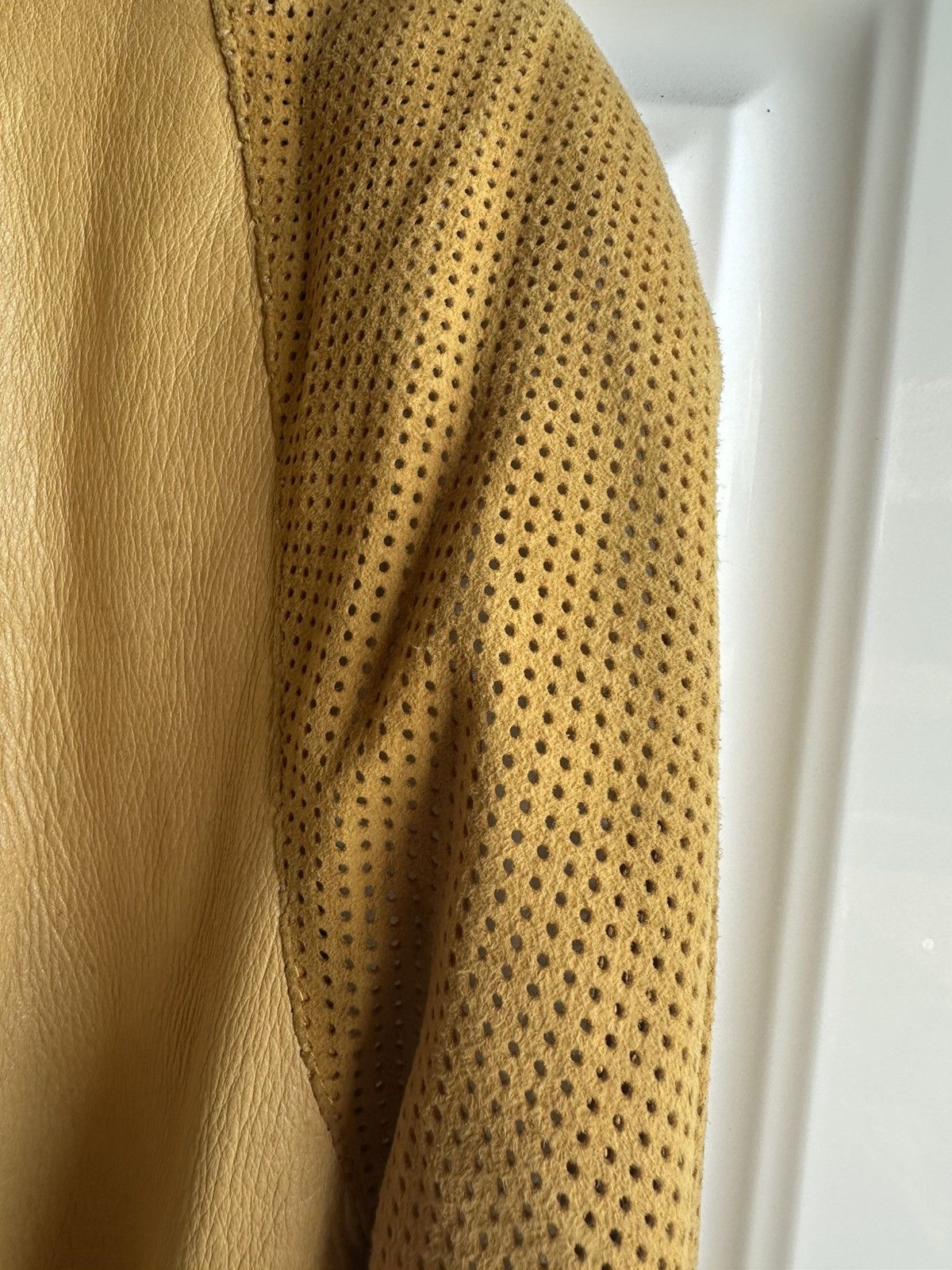 Loewe Rare Vintage LOEWE Bomber Jacket-Mustard Yellow Napa Leather Size US L / EU 52-54 / 3 - 4 Thumbnail