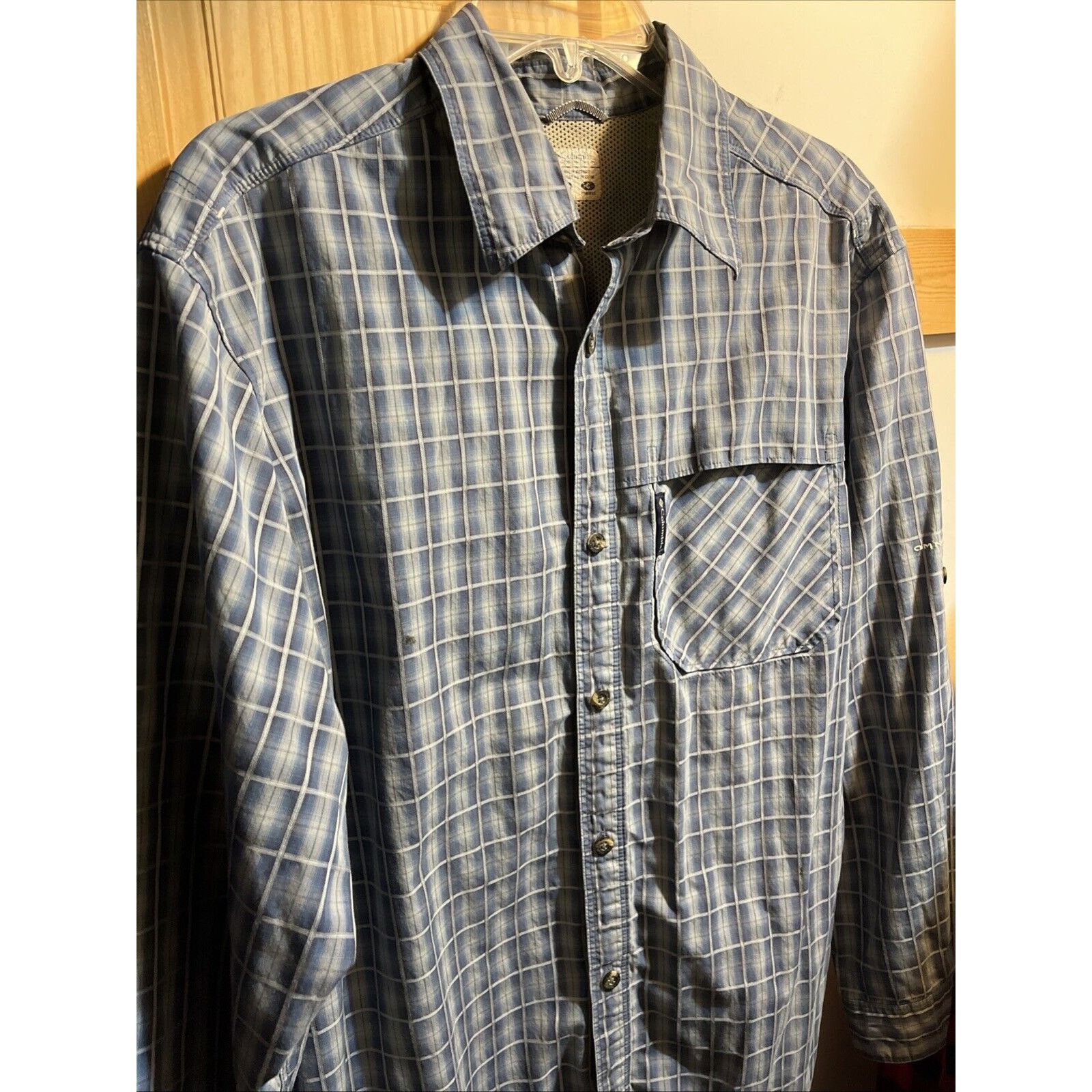 The North Face The North Face Men’s Shirt L Blue Plaid Button Up Hiking LS Size US L / EU 52-54 / 3 - 2 Thumbnail