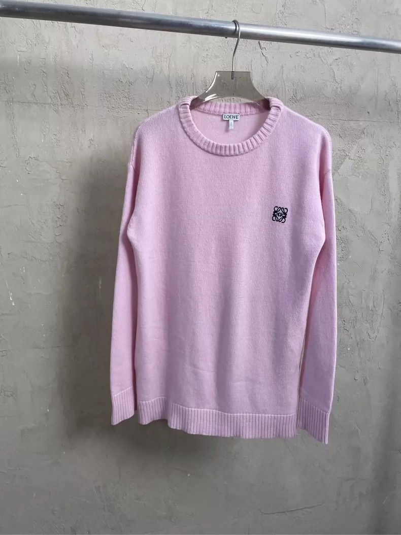 Loewe loewe Pink cherry blossom embroidered small logo wool sweat Size US XS / EU 42 / 0 - 1 Thumbnail