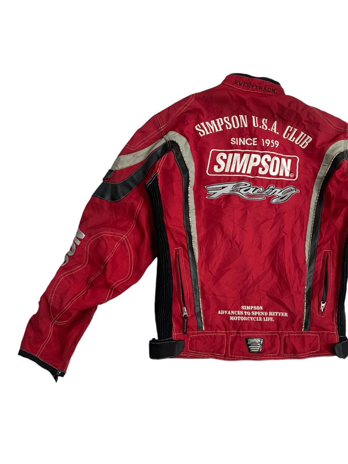 The Simpsons × Vintage Vintage Simpson Racing Usa Club biker Jacket Size US L / EU 52-54 / 3 - 7 Thumbnail