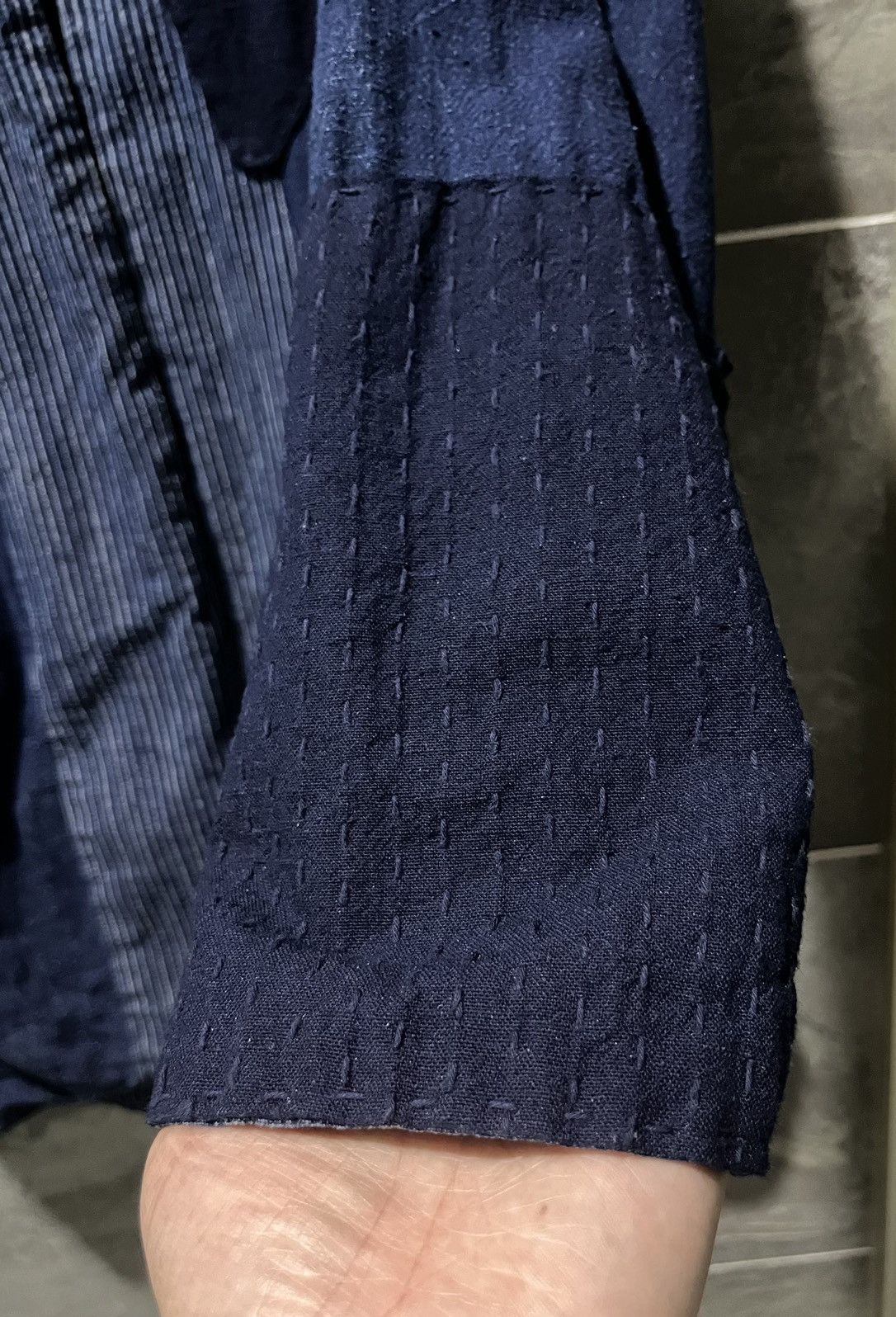 Cosmic Wonder Cosmic Wonder Bingo-kasuri Indigo Patchwork Sashiko Jacket Size US M / EU 48-50 / 2 - 3 Thumbnail
