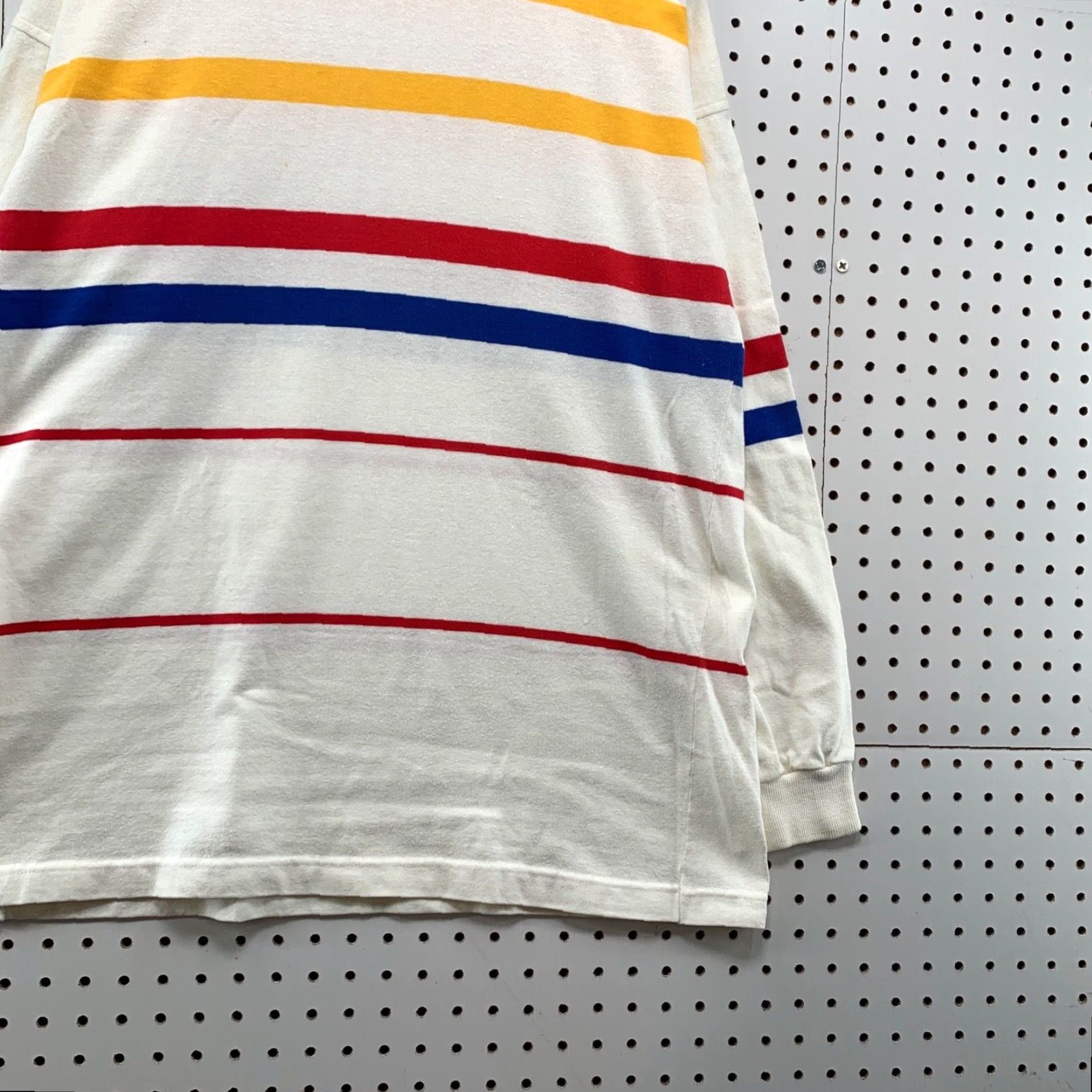 Gant VINTAGE 90s GANT Ruger Turtleneck Shirt Men XL Beige Striped Yellow Made USA Retro Fashion Size US XL / EU 56 / 4 - 6 Thumbnail