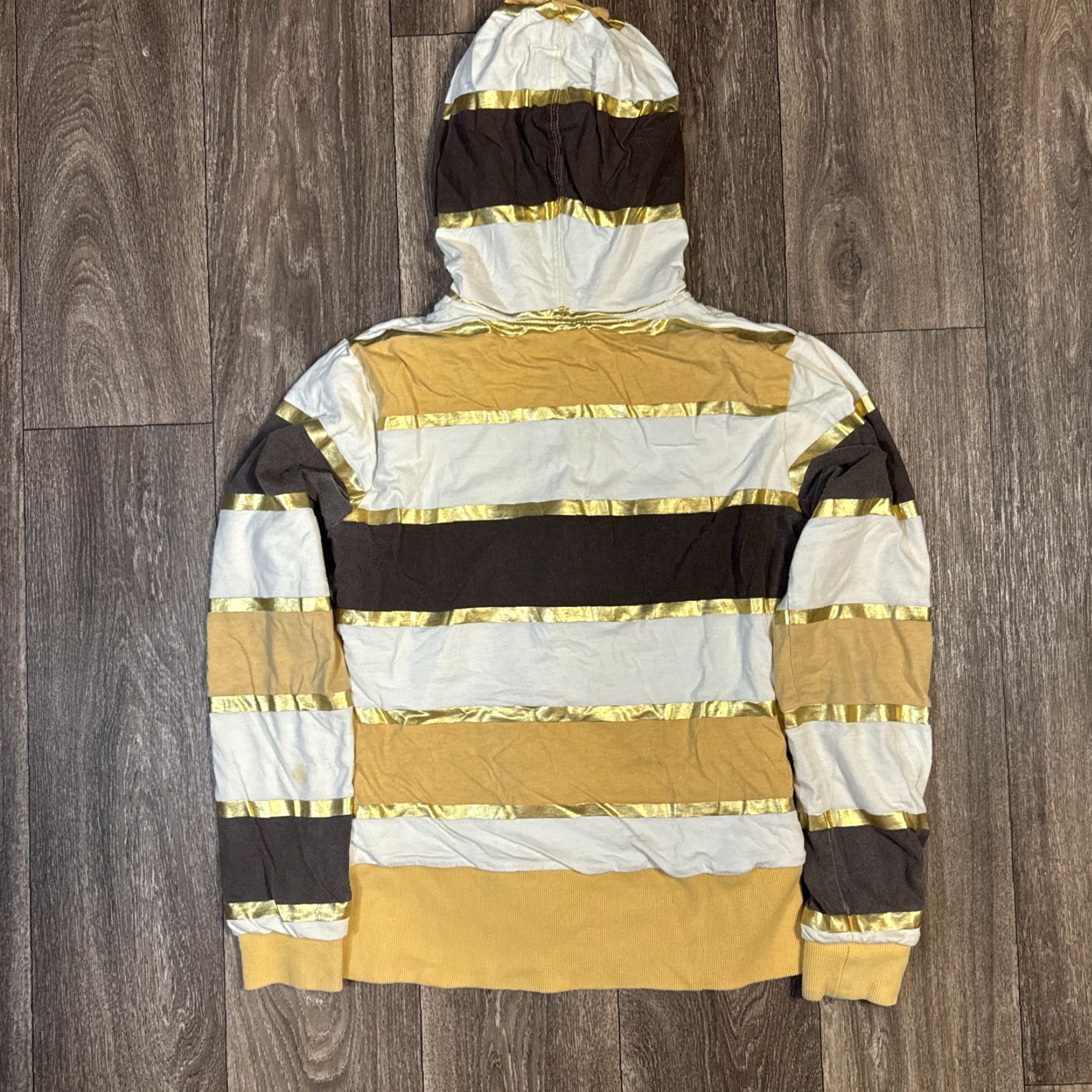 Rocawear VINTAGE Rocawear Hoodie S Women Yellow Full Zip 18” Pit to Pit 24” Length Reversible Cyber Grunge Hip Hop S-M Size S / US 4 / IT 40 - 5 Thumbnail