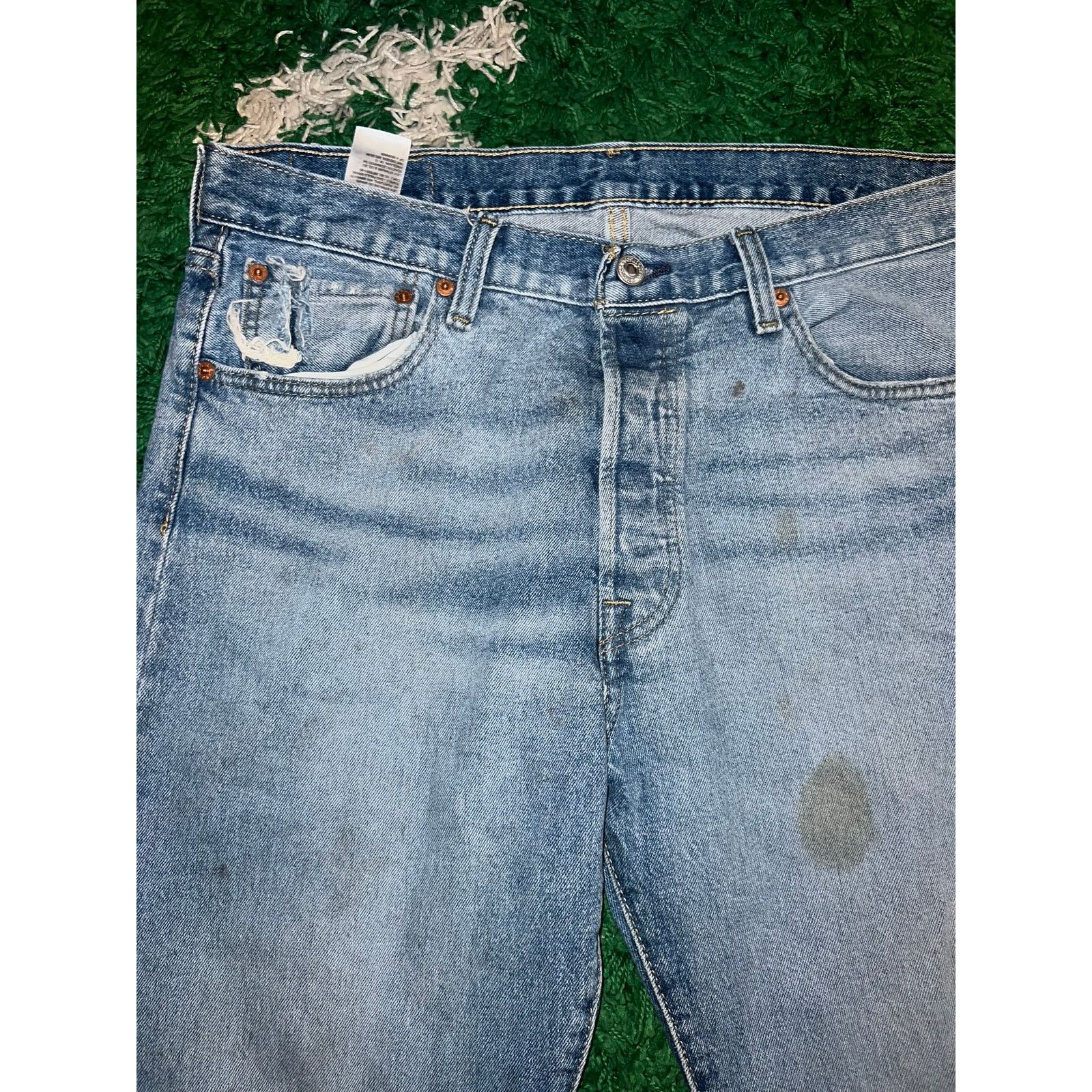 Levi's Y2K Levi's Strauss Riveted Button Jeans Denim Jean 34x32 Size US 34 / EU 50 - 5 Thumbnail