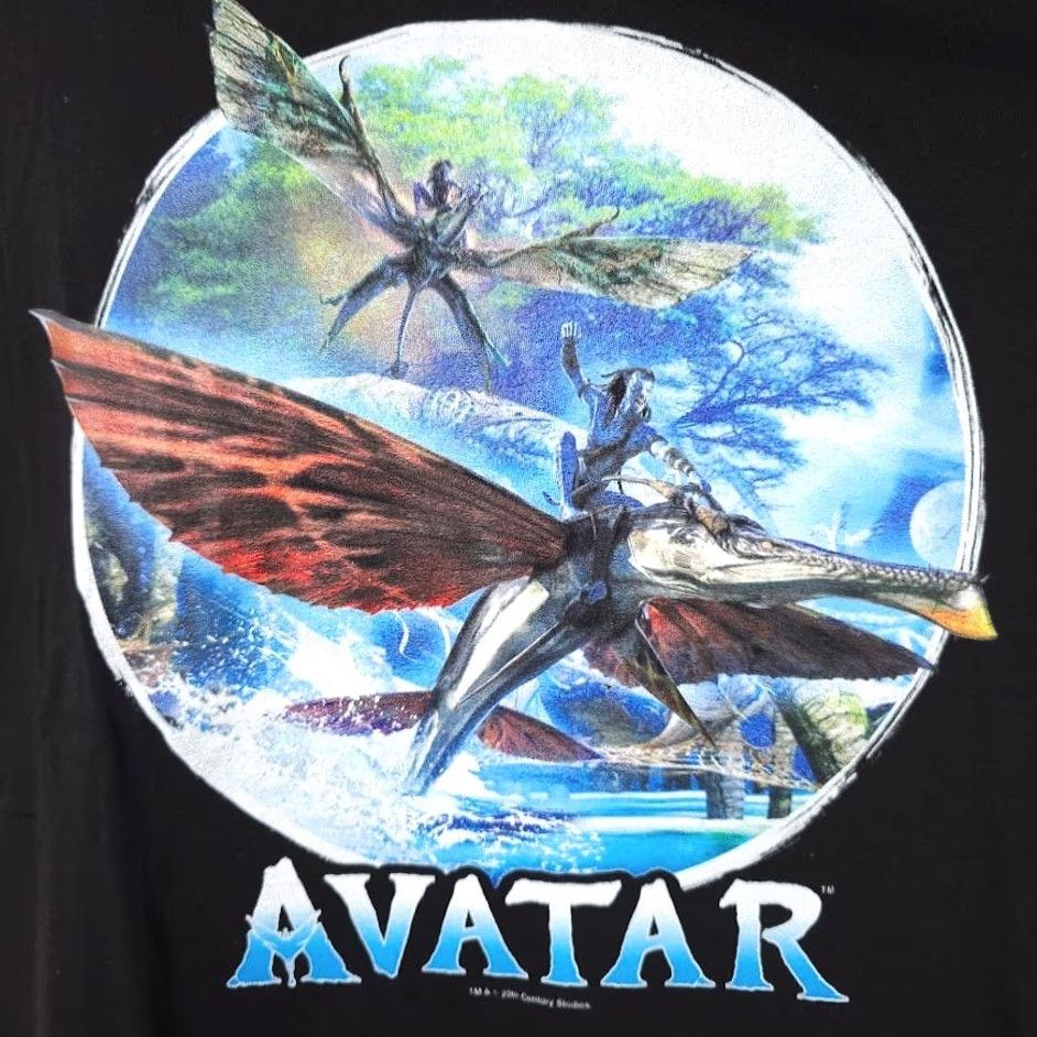 Vintage Avatar T Shirt Mens XL Black Banshee Flight The Way Of Water Movie Promo Size US XL / EU 56 / 4 - 3 Thumbnail