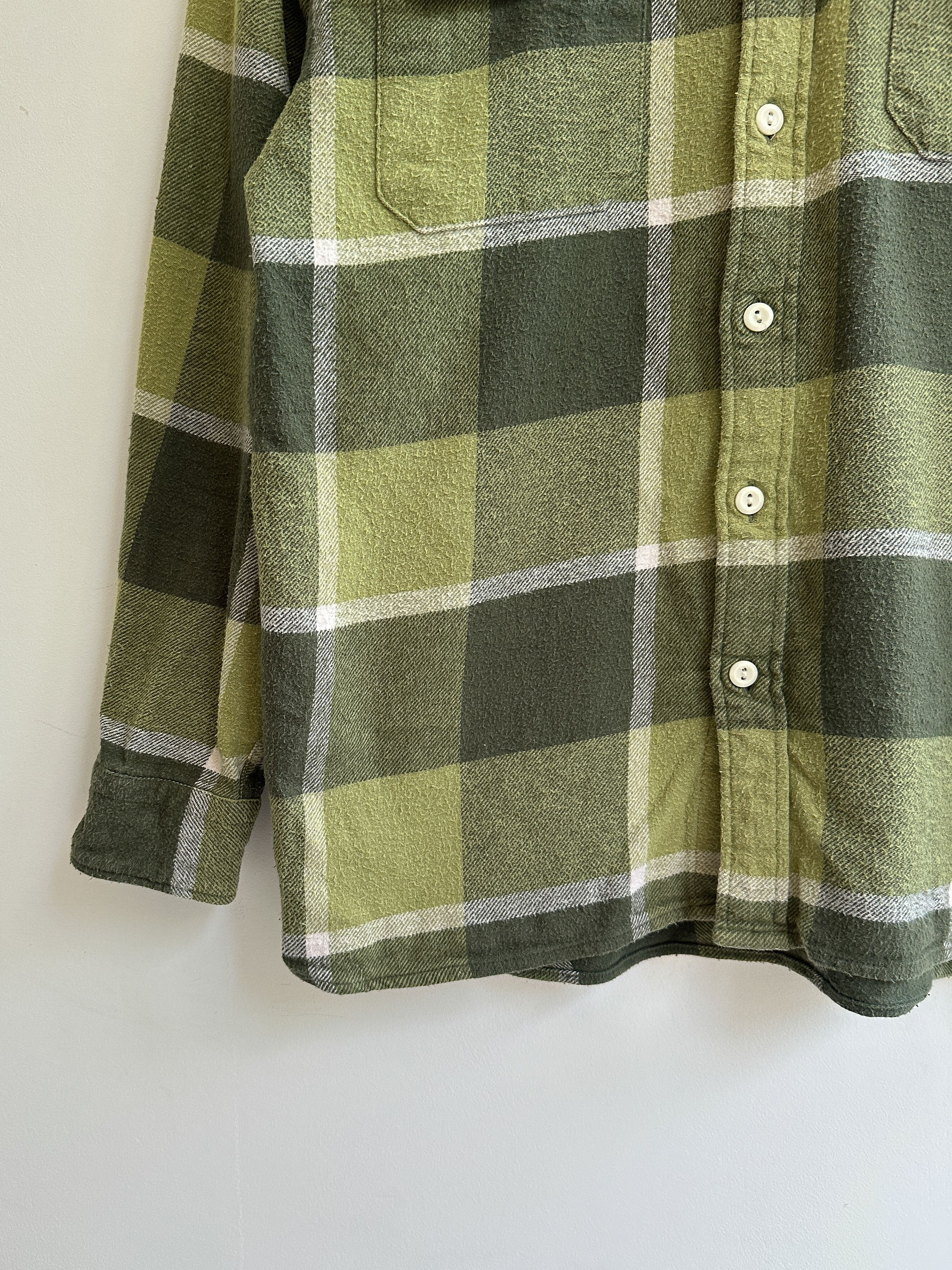 Levi's Levi's Check Green Flannel Shirt Size US M / EU 48-50 / 2 - 4 Thumbnail