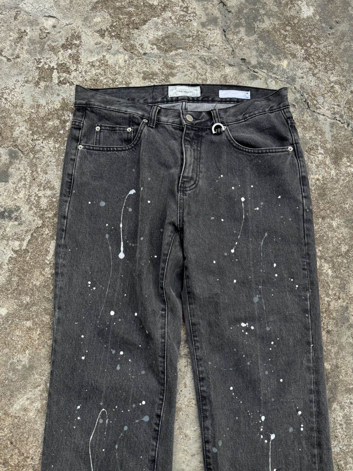 TONYWACK TONYWACK DENIM PAINTED PANTS CUT STYLED Size US 32 / EU 48 - 3 Thumbnail