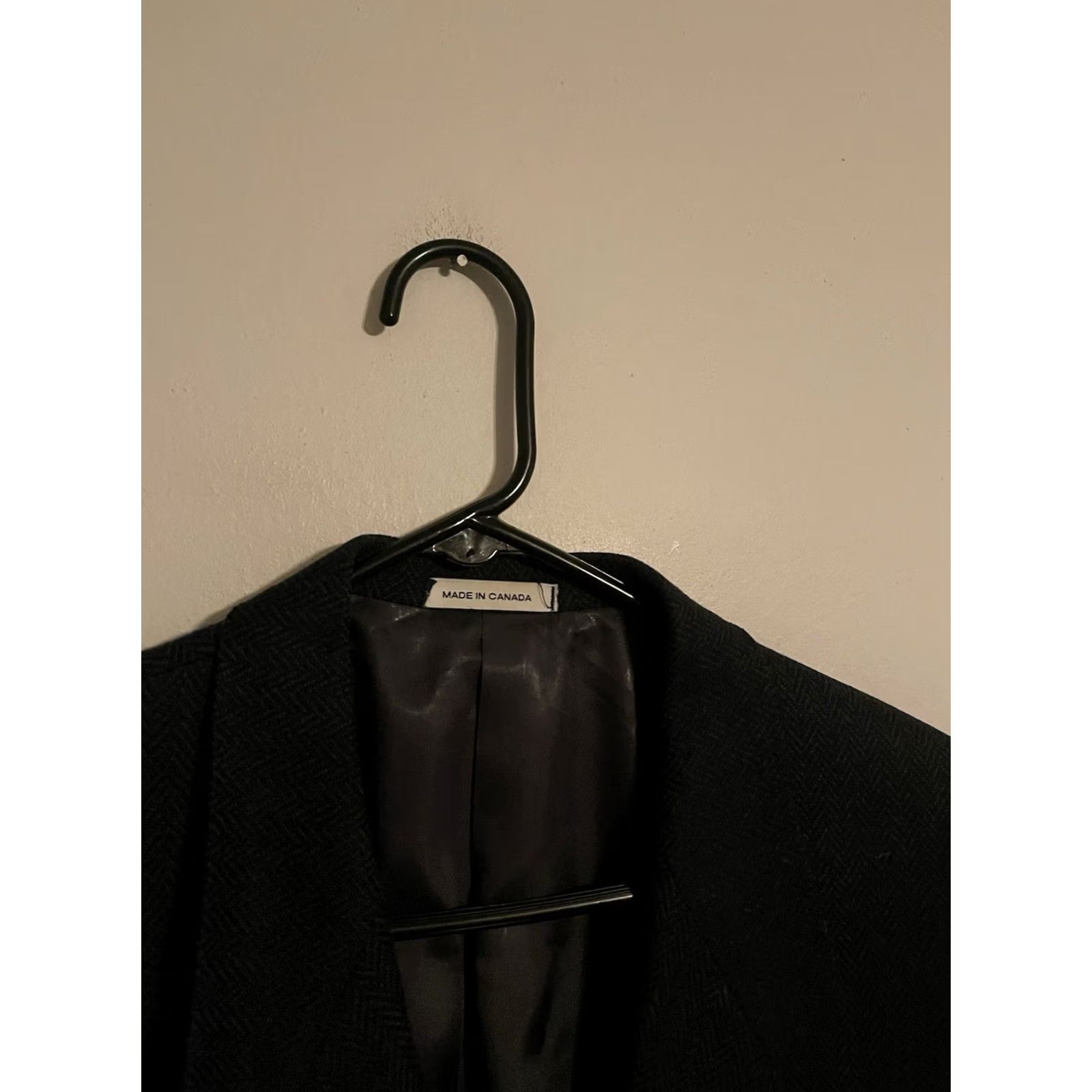 Yves Saint Laurent VINTAGE Saint Laurent YSL Wool Cashmere Blazer Jacket Navy Geometric Tweed 2 Piece 44R Mens Blazer Size 44R - 2 Thumbnail
