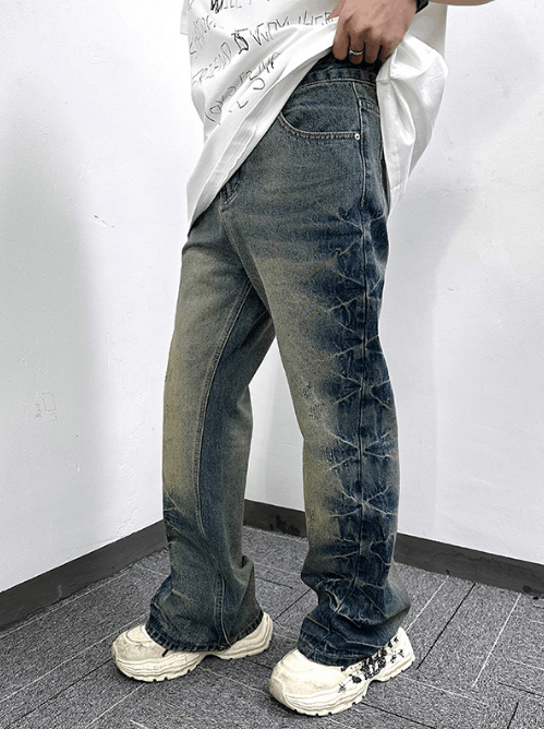 Japanese Brand × Jean American street style distressed washed trendy casual jeans Size US 32 / EU 48 - 2 Thumbnail