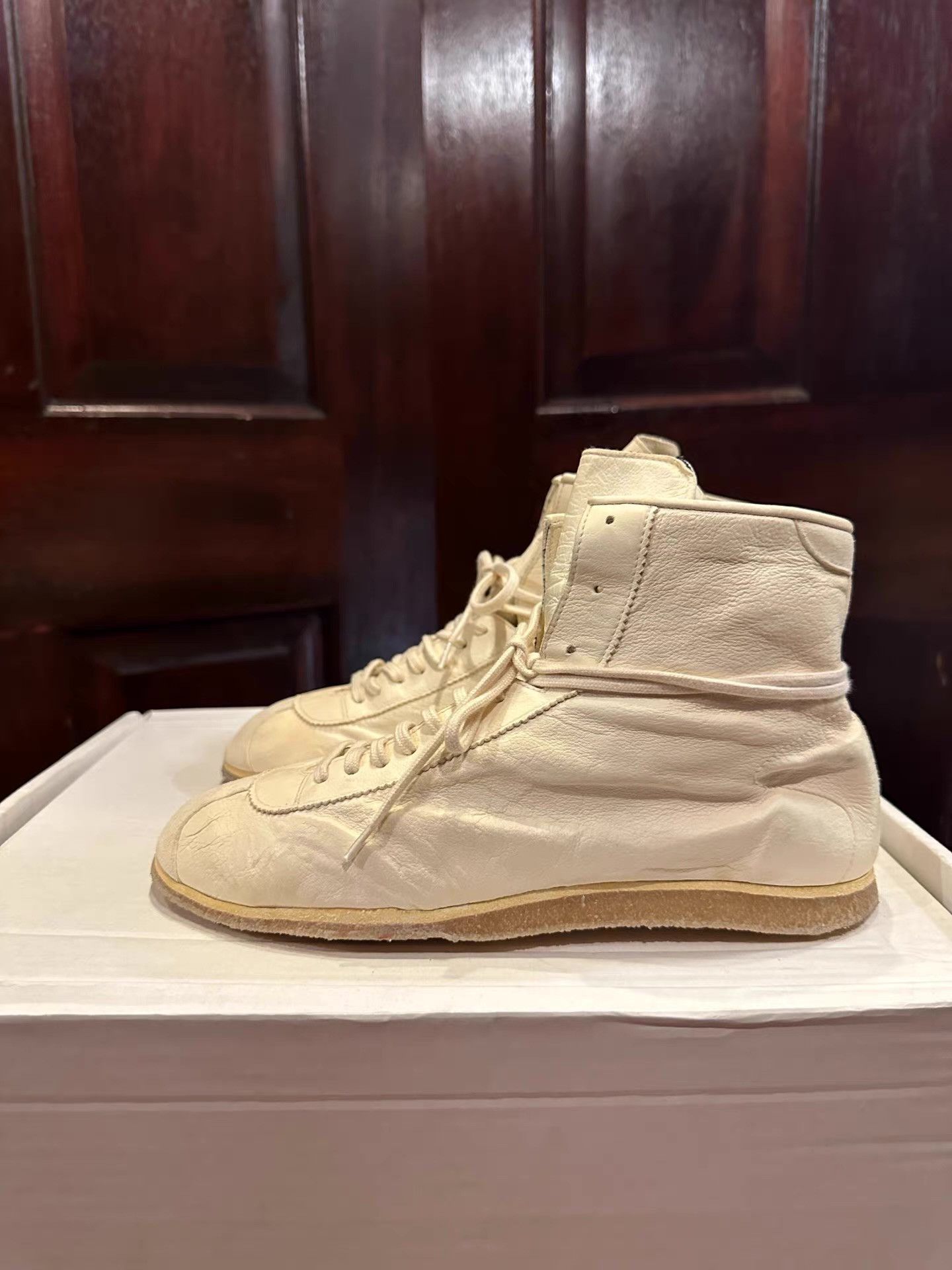 Guidi Guidi White Rubber‑Sole Sneakers Ｑ25 Size US 6 / IT 36 - 3 Thumbnail