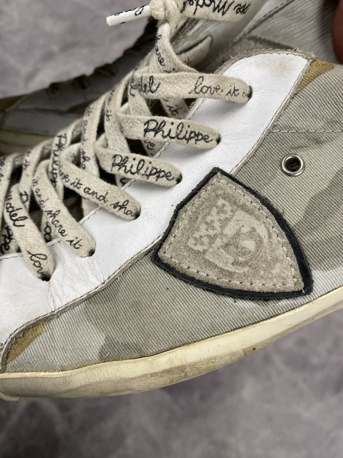 Philippe Model Philippe Model Camo/Acid Trashed Low Top Sneakers Size: 44 Size US 11 / EU 44 - 3 Thumbnail