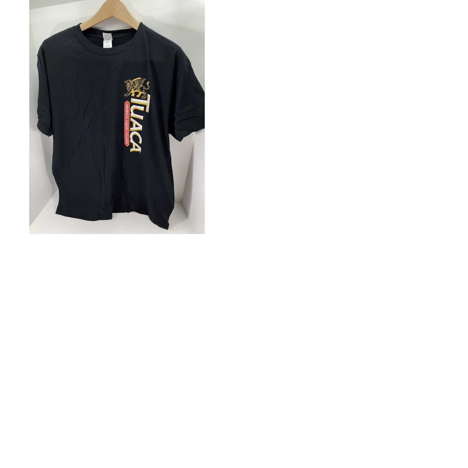 Gildan Tuaca TShirt Mens XL Black Logo Cotton Gildan Tag Brandy Italian NWOT Size US XL / EU 56 / 4 - 9 Thumbnail