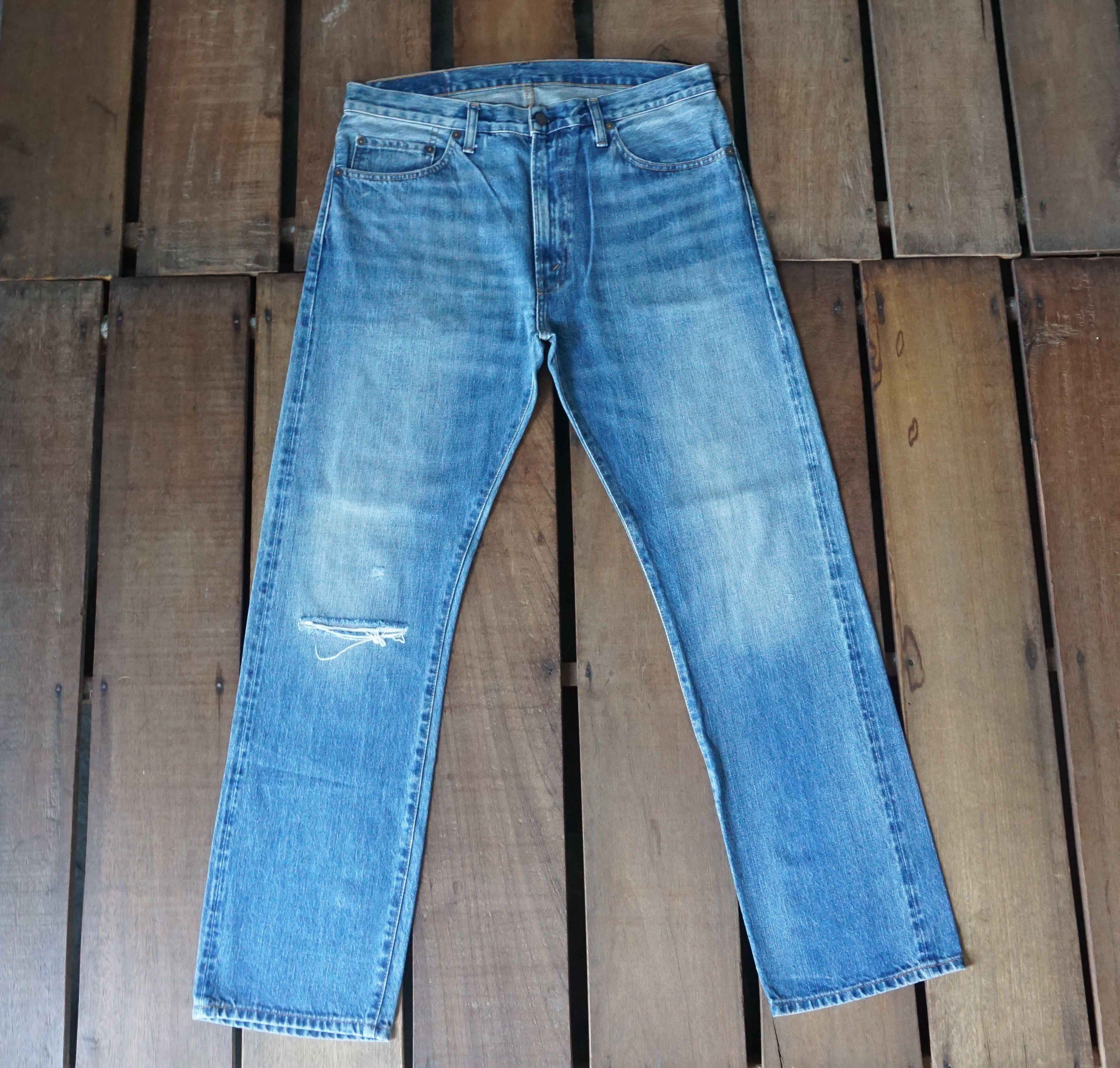 Levi's Levis 505 Big E Selvedge Jeans Size US 35 - 2 Thumbnail