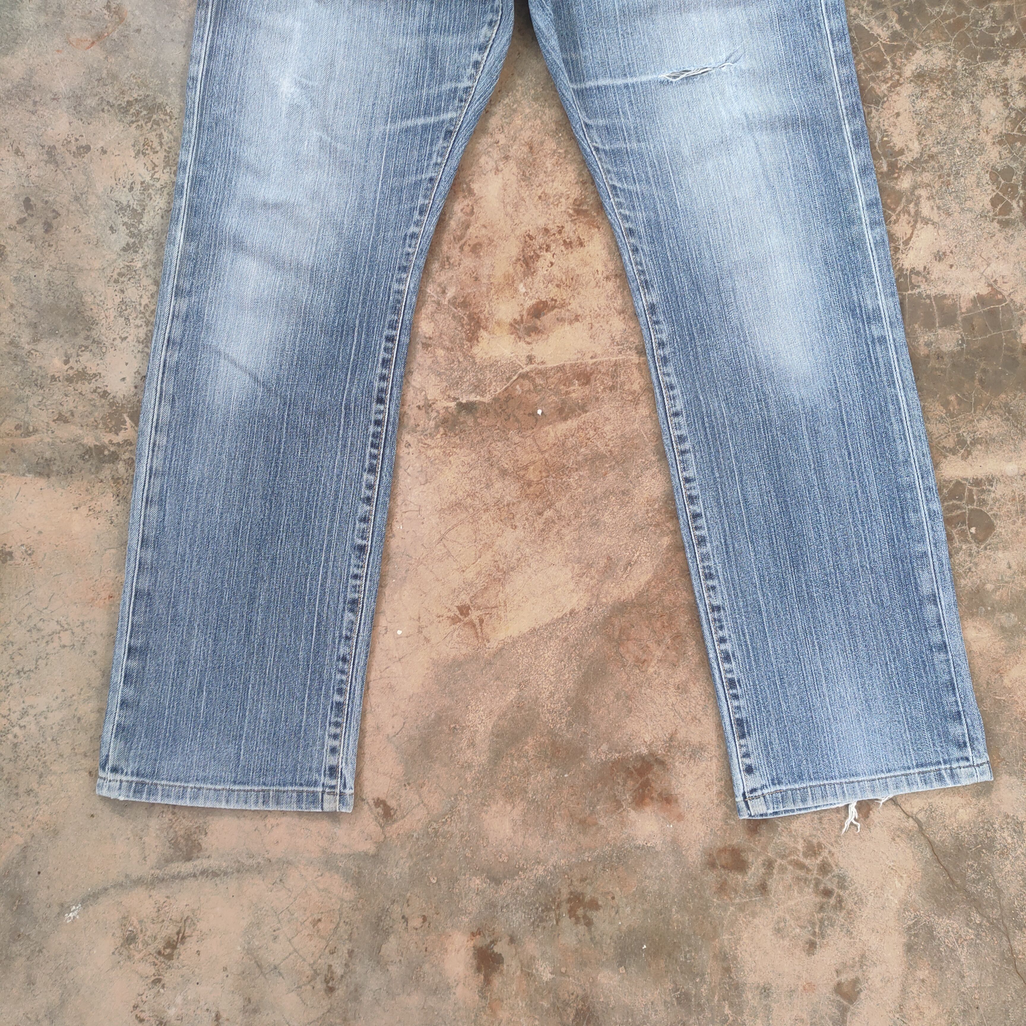 Japanese Brand × Jean × Vintage W36 VINTAGE JAPAN S-001 FADED DISTRESSED DENIM JEAN PANTS Size US 36 / EU 52 - 3 Thumbnail