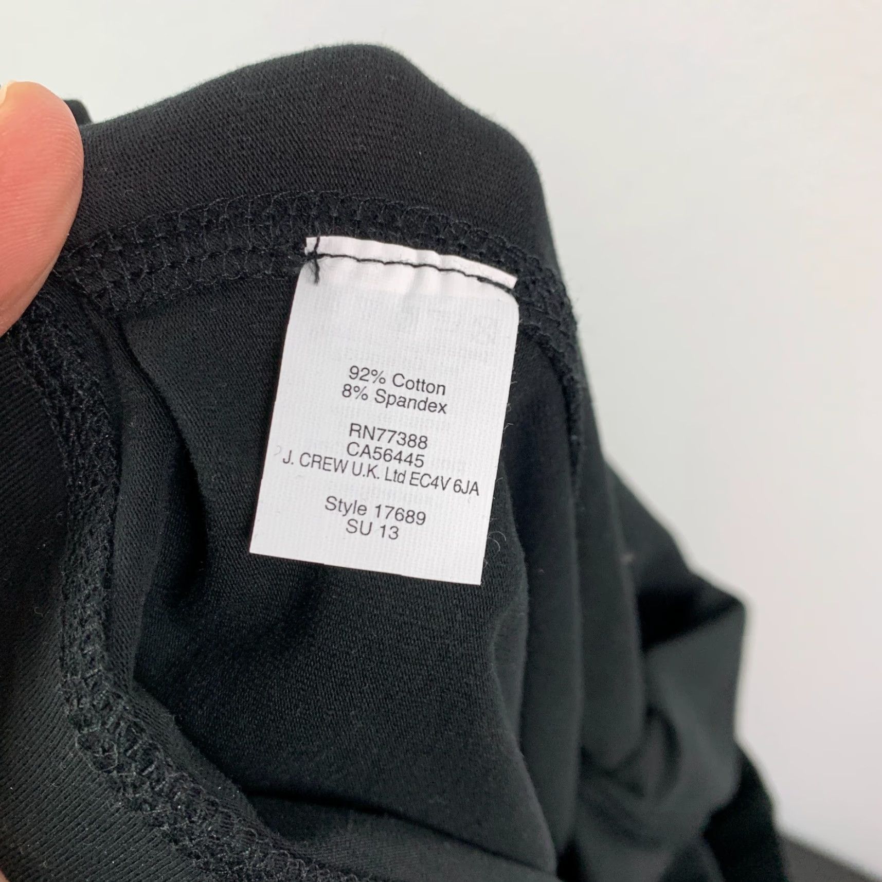 J.Crew J.Crew Black Signature Leggings L Womens Activewear Skinny 28 in Inseam Stretch Comfort Elastic Waist NWOT 17689 Size 36" / US 14 / IT 50 - 4 Thumbnail