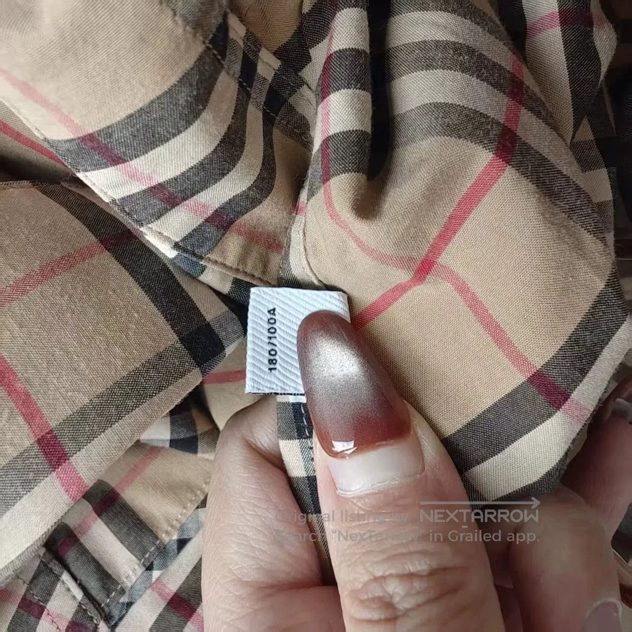 Burberry burberry long sleeve checkered shirt in beige. Size US L / EU 52-54 / 3 - 5 Thumbnail