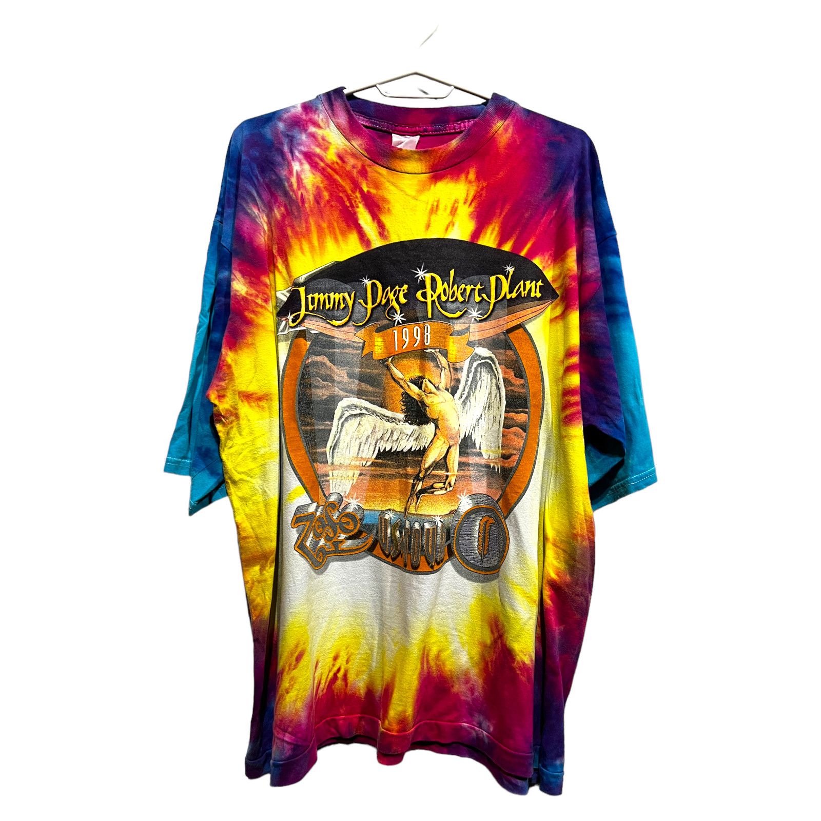 Vintage 90s Jimmy Page Robert Plant Led Zeppelin World Tour T Shirt sold by  Damyan Orange Palpatine, SKU 12576471