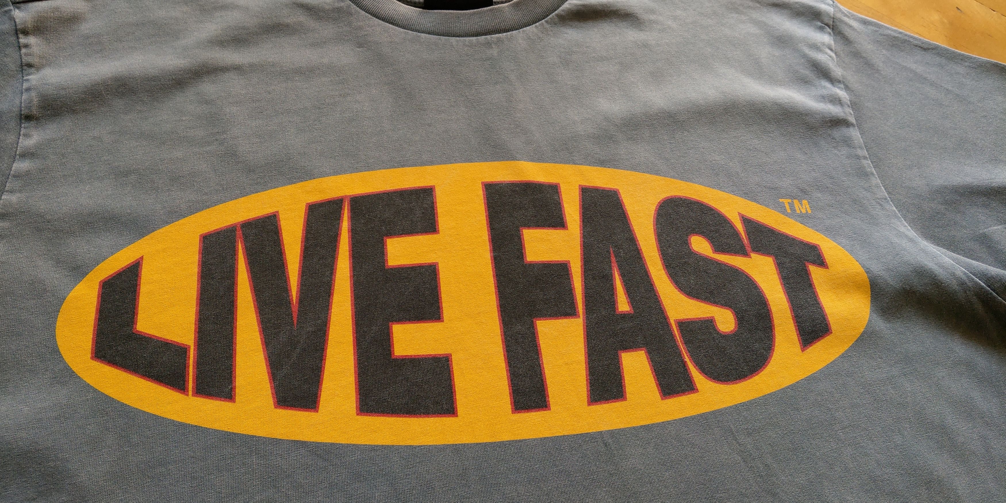 LFDY LFDY Live Fast Shirt Die Young Gray Oversize y2k goth opium Size US XL / EU 56 / 4 - 4 Thumbnail