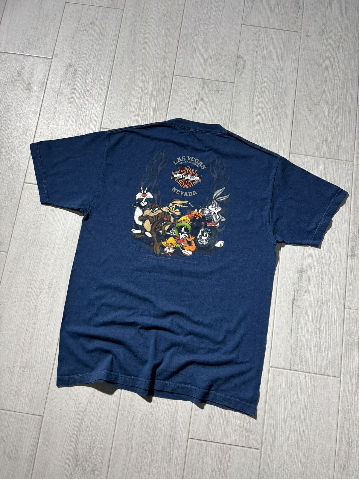 Harley Davidson Vintage Harley Davidson Looney Tunes Tshirt Motorcycle Size US L / EU 52-54 / 3 - 2 Thumbnail