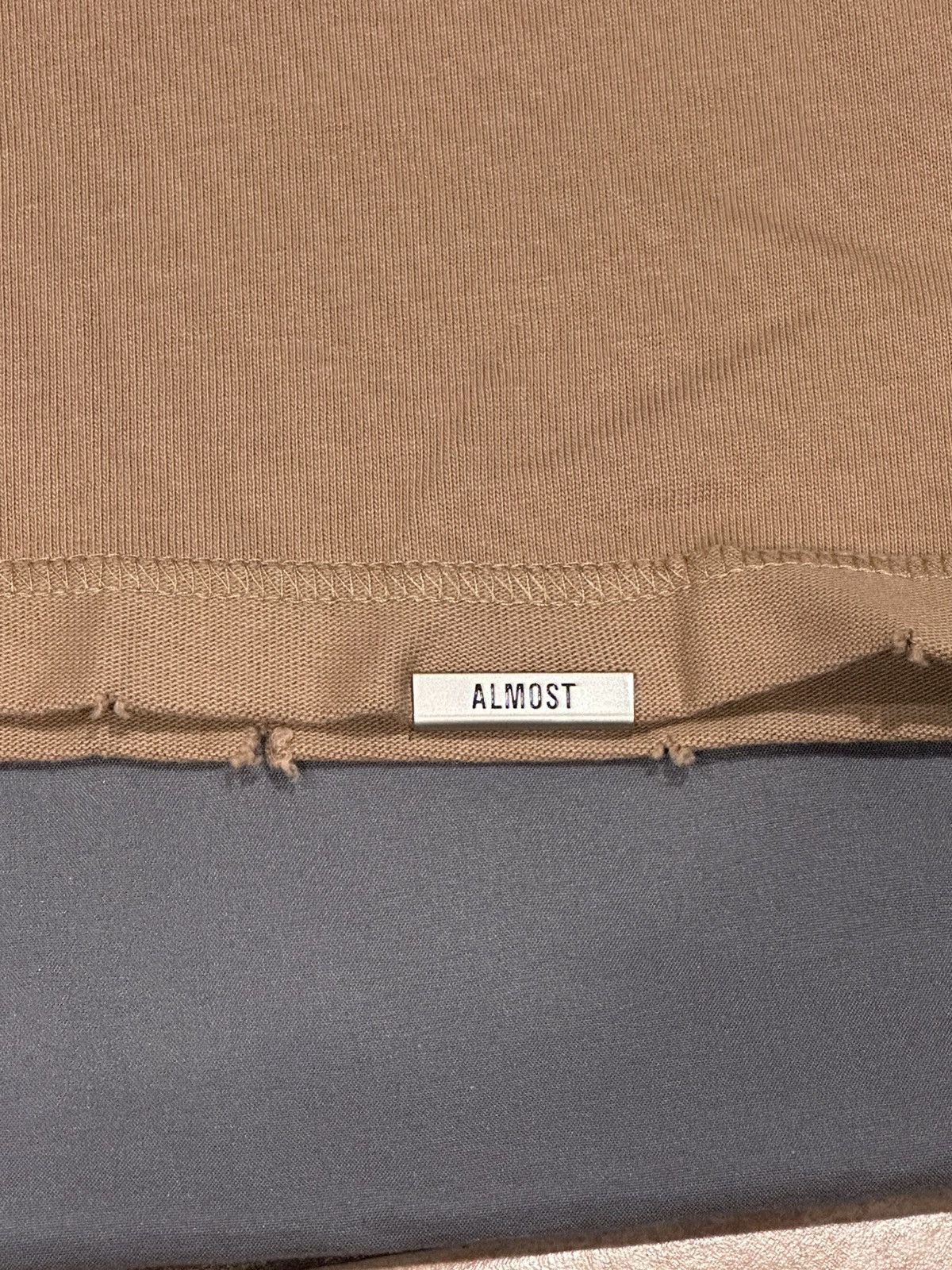 Other Almost Someday 2XL Distressed Oversized Logo T-Shirt, Tan. Size US XXL / EU 58 / 5 - 4 Thumbnail