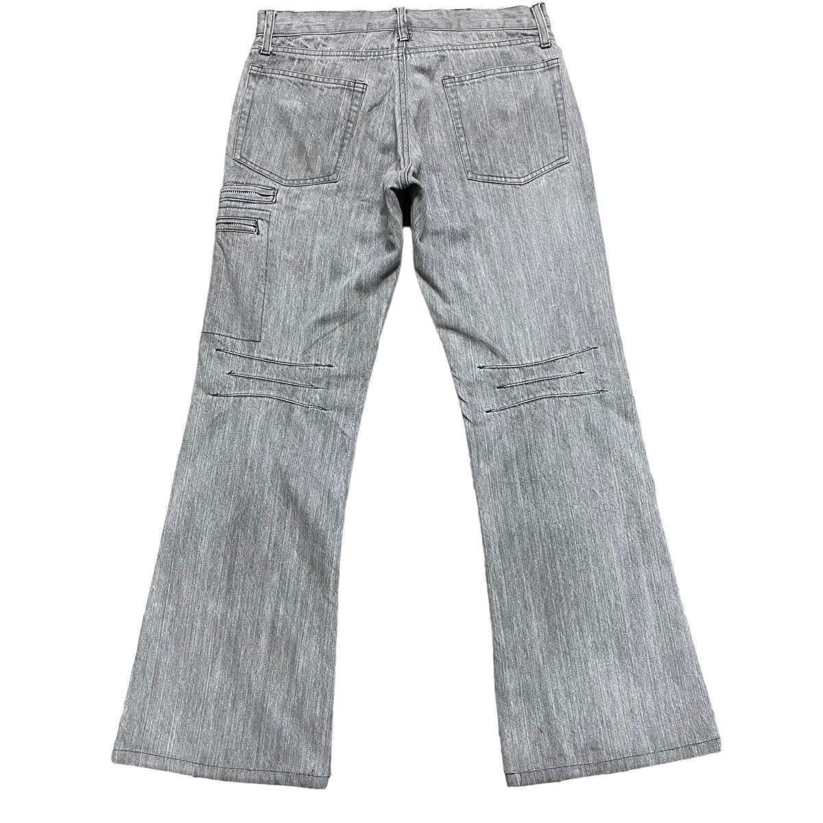 Japanese Brand RUPERT EDGE Grey Denim Flare Cargo Pants Size US 30 / EU 46 - 1 Thumbnail