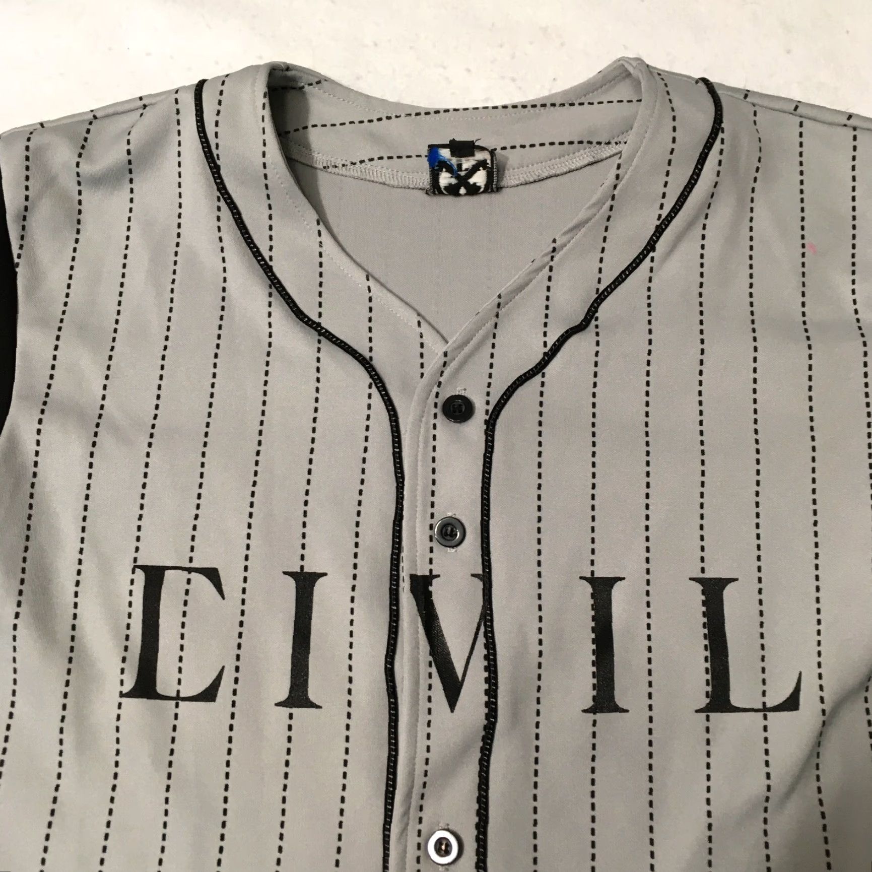 Vintage Civil Regime gray Baseball Jersey Button Short Sleeve Men’s M Gray Logo Modern - Shirt Mens M Size US M / EU 48-50 / 2 - 2 Thumbnail