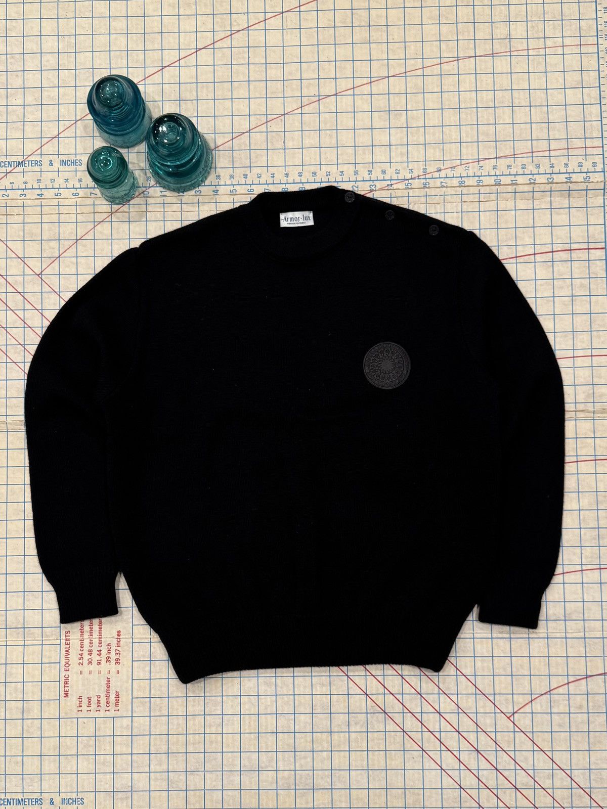 Armor-Lux Armor-Lux Men’s Sailor Sweater Black Fits Size Large Size US L / EU 52-54 / 3 - 1 Thumbnail