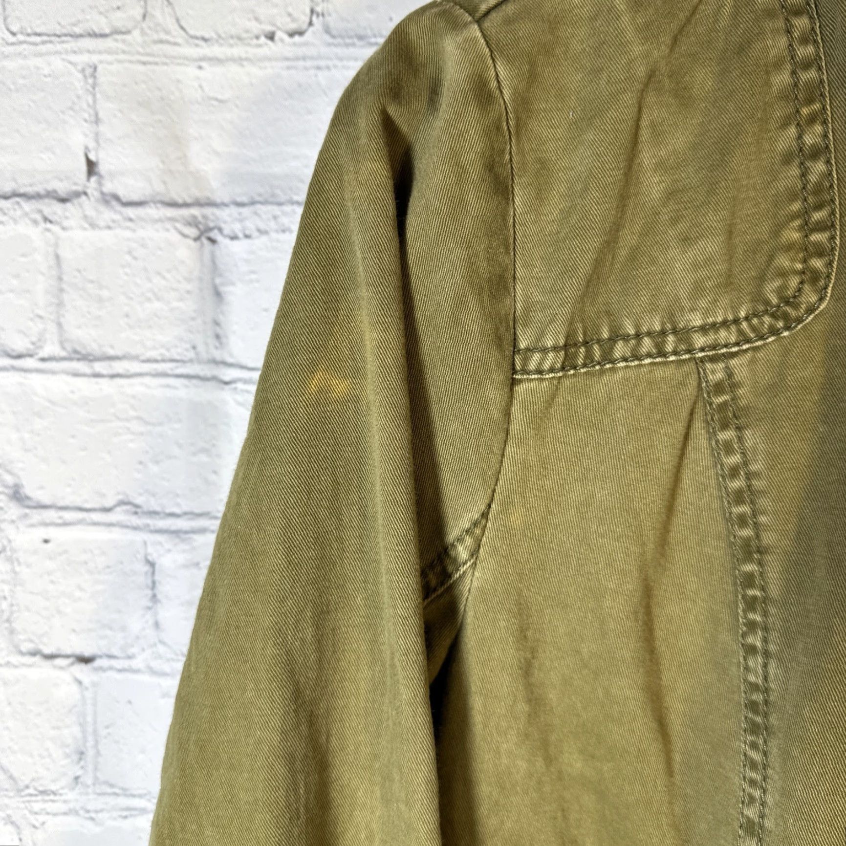 Abercrombie & Fitch Abercrombie & Fitch Utility Outerwear Jacket Hooded Medium Military Green Size M / US 6-8 / IT 42-44 - 3 Thumbnail