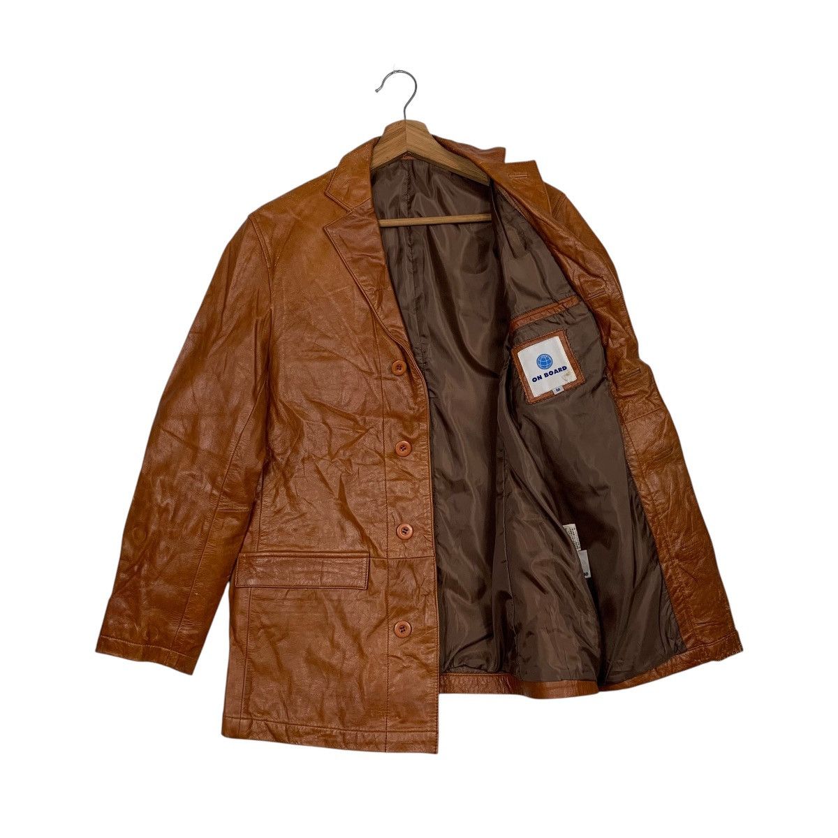 Japanese Brand Japanese Brand Onboard Leather Jacket Size US M / EU 48-50 / 2 - 9 Thumbnail