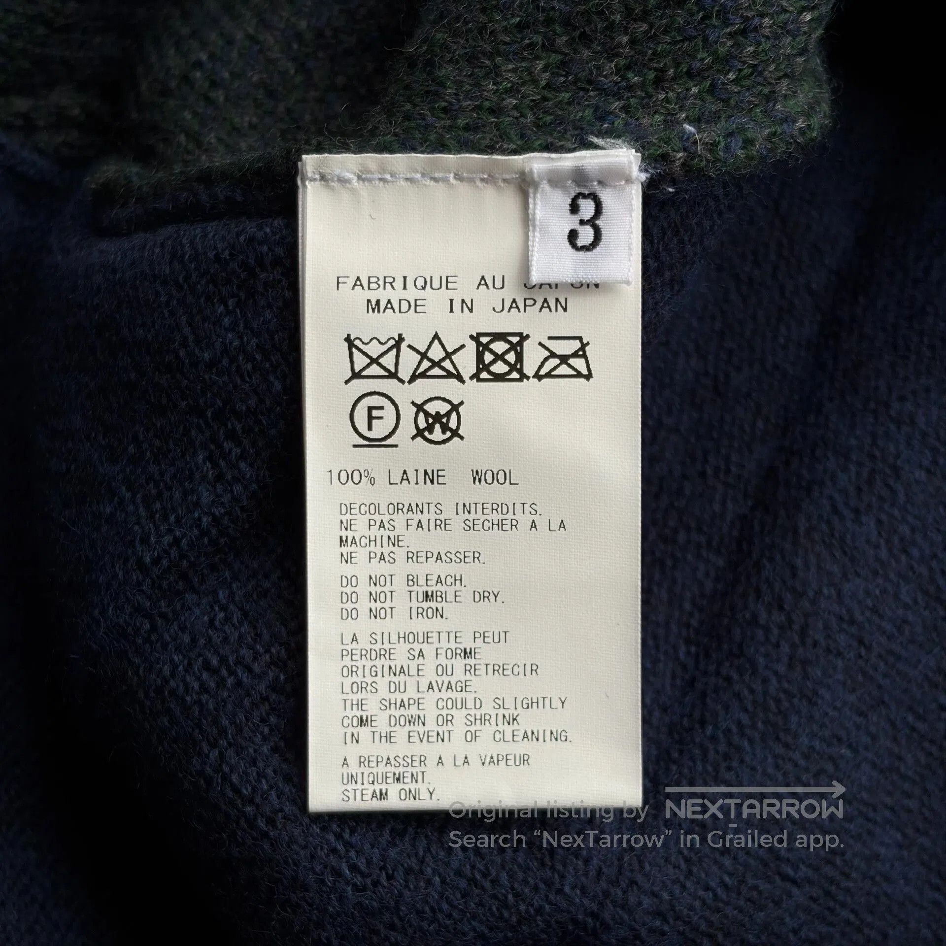 Yohji Yamamoto Yohji Yamamoto Blue Green Striped Sweater Cardigan. Size US L / EU 52-54 / 3 - 8 Thumbnail