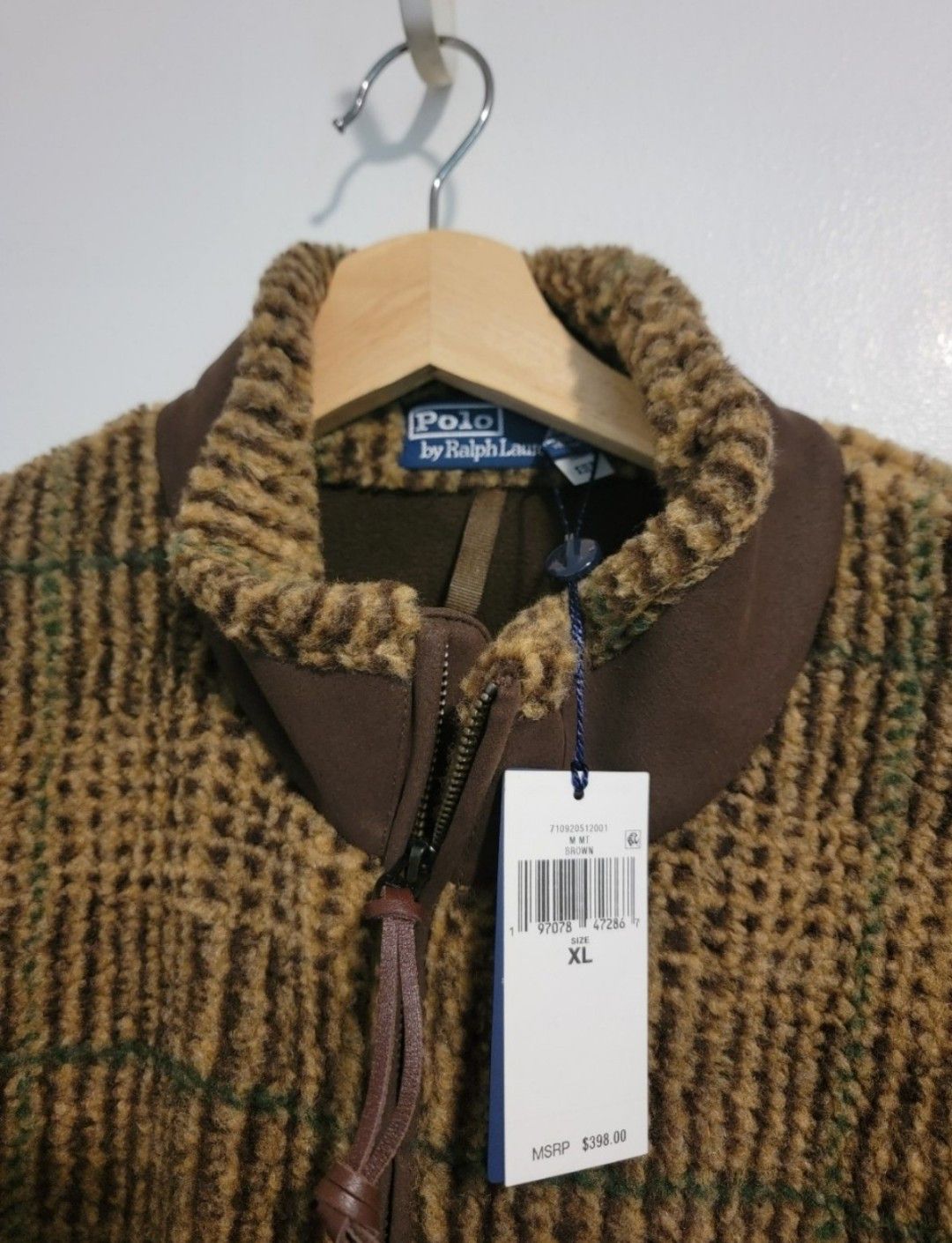 Ralph Lauren Polo Ralph Lauren Men's sz XL Glen Plaid Fleece Jacket - New Size US XL / EU 56 / 4 - 3 Thumbnail