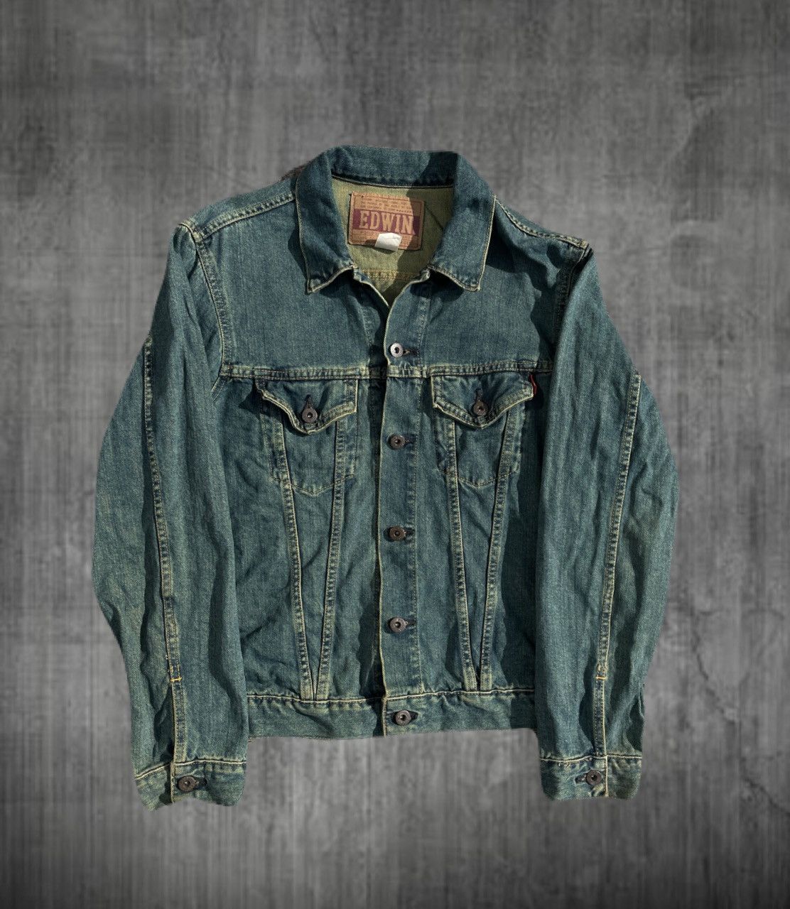 If Six Was Nine 2000s Japanese archive Mud wash Denim Tucker Jacket Y2K Size US S / EU 44-46 / 1 - 1 Thumbnail