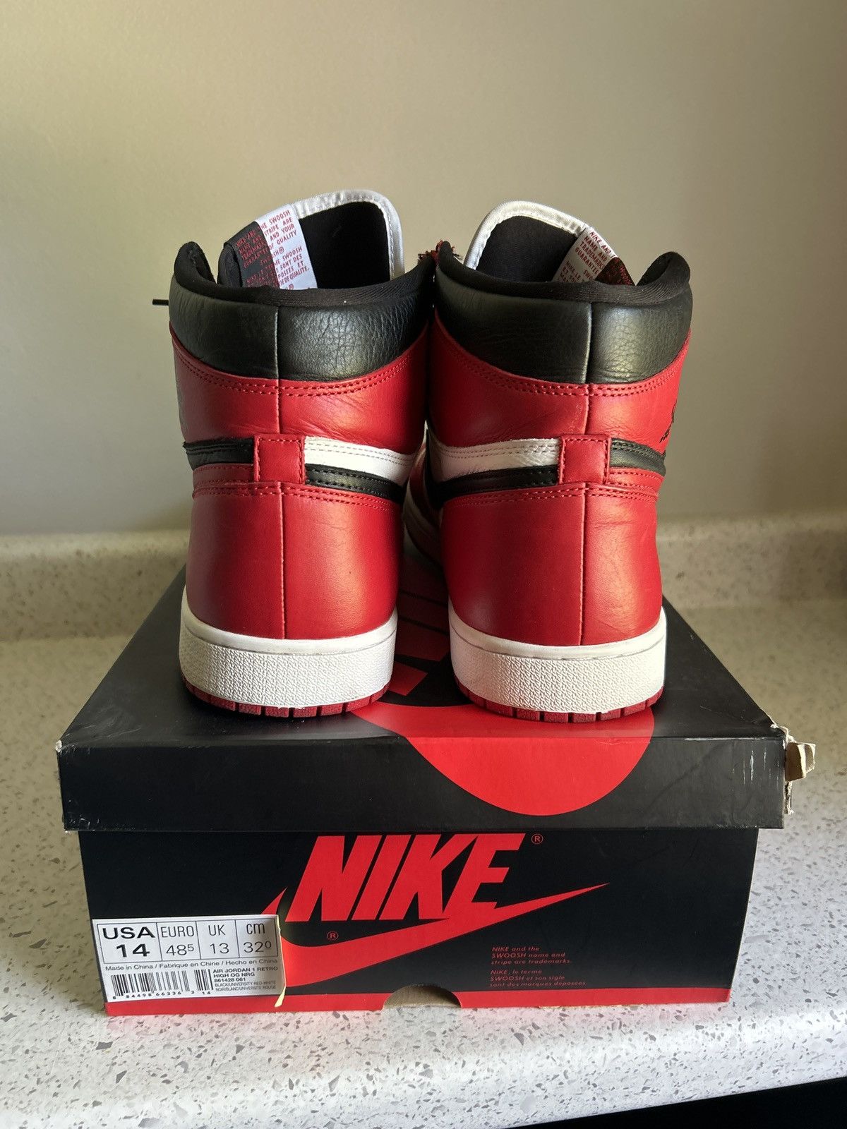 Nike 2018 Air Jordan 1 High OG NRG ‘Homage to Home’ Size US 14 / EU 47 - 5 Thumbnail