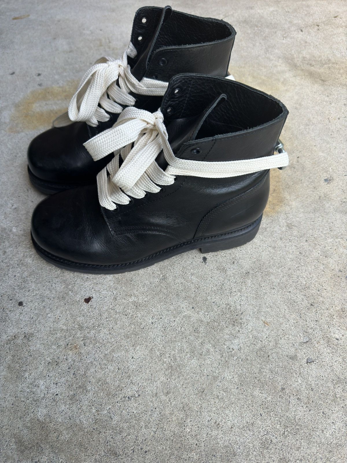 Other 1980s Vintage Leather Combat Ankle Boots Size US 8 / EU 41 - 15 Thumbnail