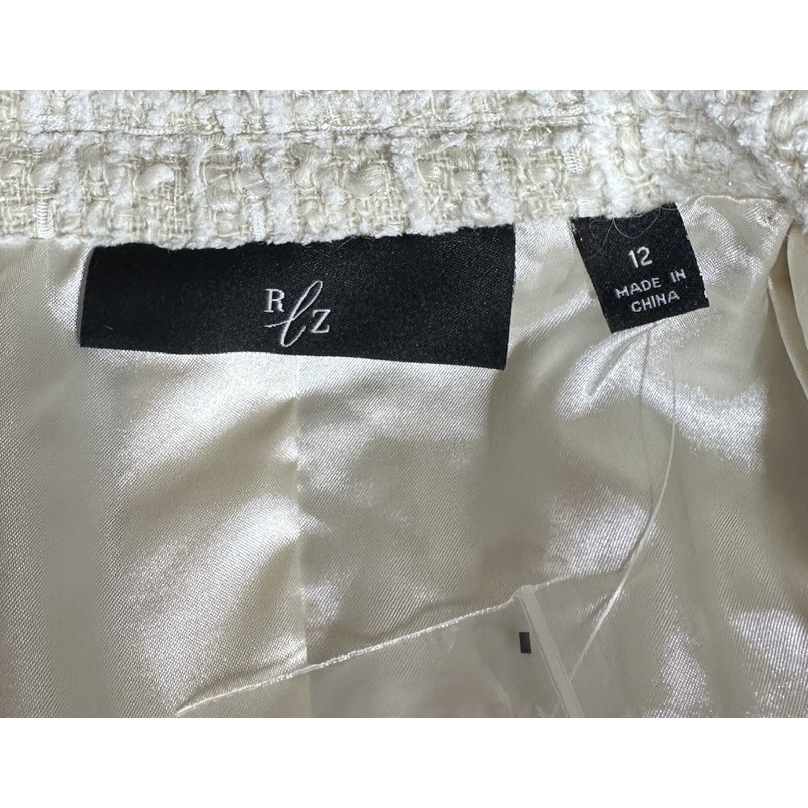 Rachel Zoe Womens Luxe Rachel Zoe Boucle Jacket with Beaded Trim RLZ 12 Size XL / US 12-14 / IT 48-50 - 9 Thumbnail