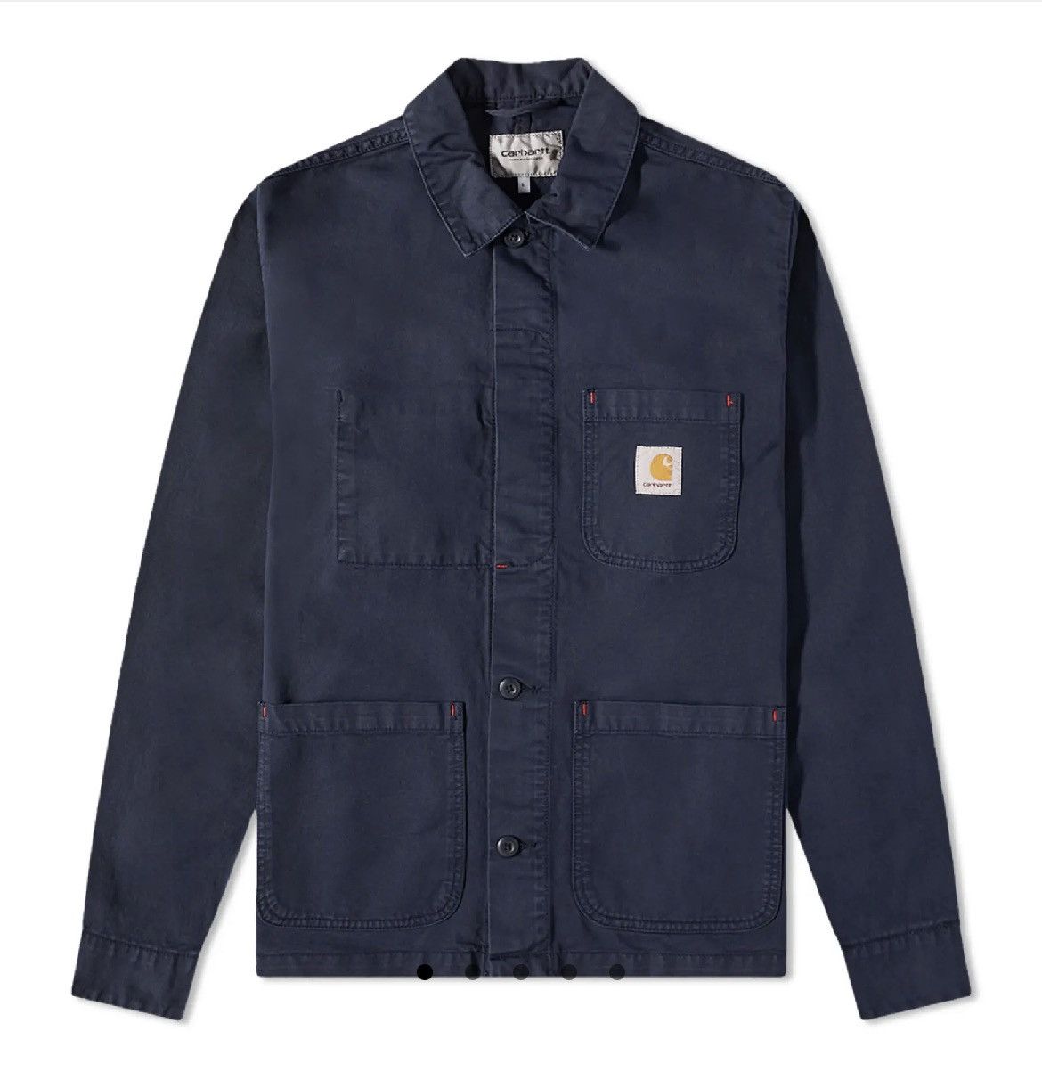 image of Carhartt Wesley Jacket Wip in Navy, Men's (Size Medium)