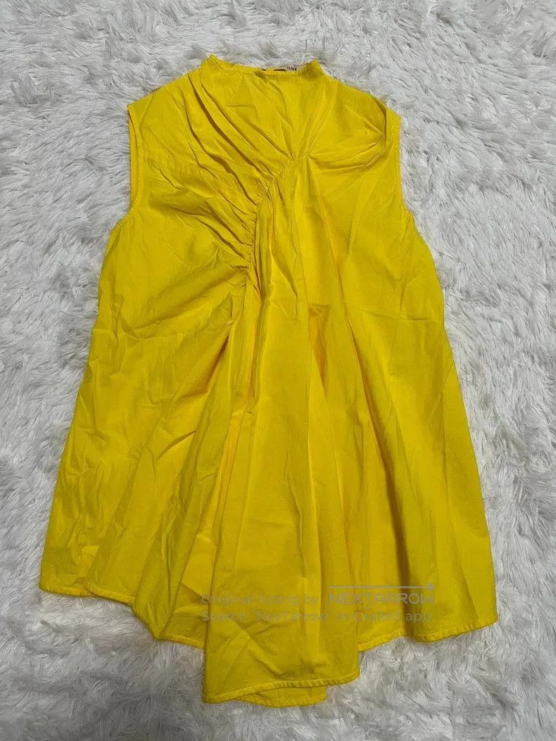 Celine Celine Yellow Sleeveless Blouse Top. Size US XS / EU 42 / 0 - 1 Thumbnail