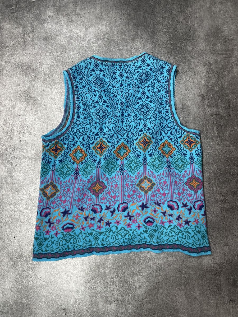 Vintage RARE🔥Avant Garde Knitwear Vintage Y2K Vest Sweater Rare Size S / US 4 / IT 40 - 2 Thumbnail