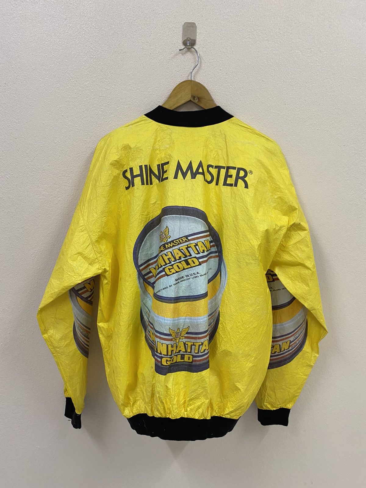 Vintage Vtg Shine Master Manhattan Gold Size US XL / EU 56 / 4 - 1 Thumbnail
