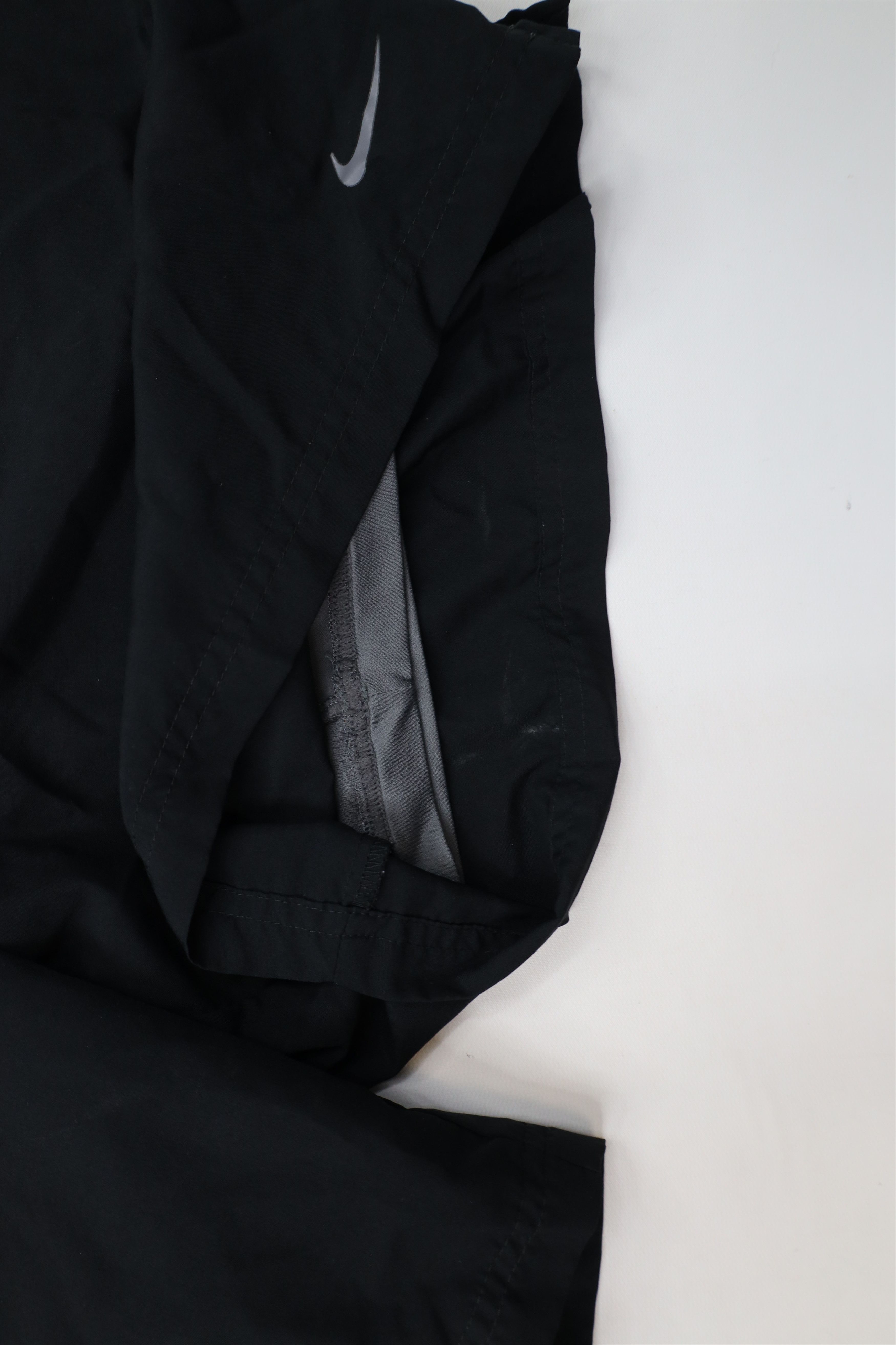 Nike × Vintage Vintage Y2K Nike Travis Scott Mini Swoosh Lined Shorts Black Size US 34 / EU 50 - 14 Thumbnail