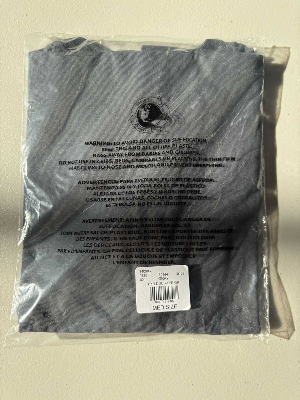 Born X Raised BORN X RAISED BXR DOUBLE ARCH LOGO TEE GREY Size M Size US M / EU 48-50 / 2 - 5 Thumbnail