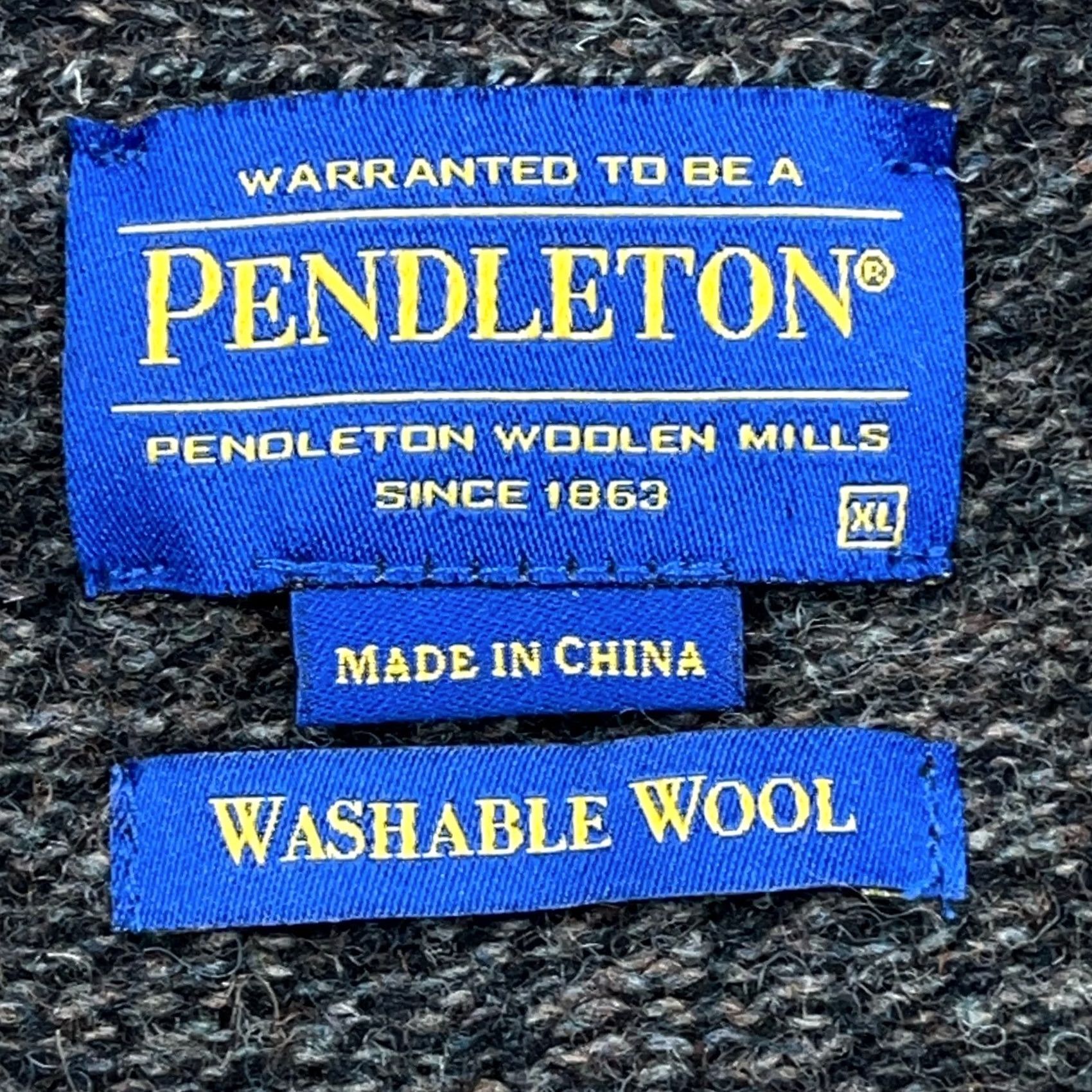 Pendleton VINTAGE Pendleton Cardigan Sweater Men XL Gray Washable Wool 5 Button Up Grandpa Pockets Size US XL / EU 56 / 4 - 3 Thumbnail
