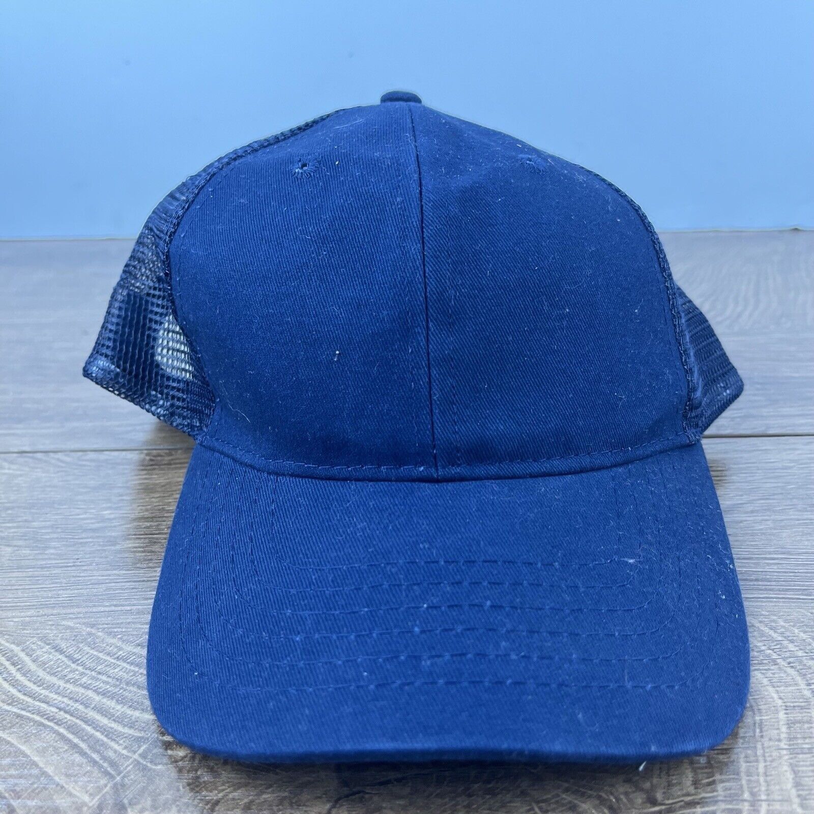 Other Plain Navy Blue Baseball Cap Hat Blue Hat Adjustable Blue Ad Size ONE SIZE - 1 Thumbnail