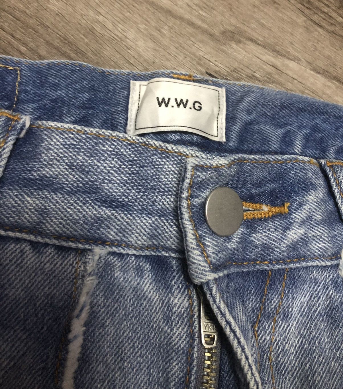 Japanese Brand W.W.G SILVER JAM JEANS UNISEX DESIGN Size US 28 / EU 44 - 4 Thumbnail