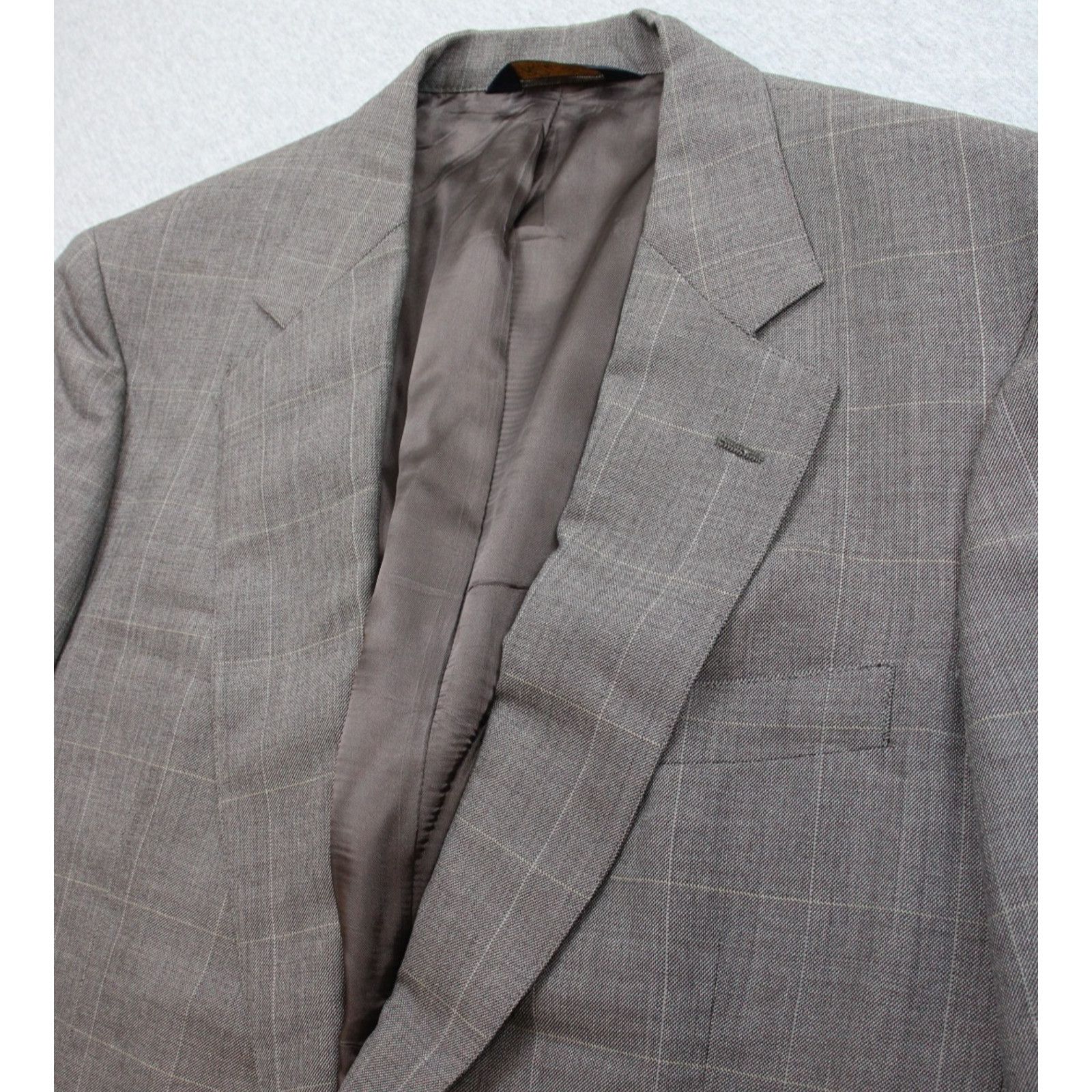 Brooks Brothers Brooks Brothers Blazer Mens 40R Makers Windowpane 2 Button Size 40R - 1 Thumbnail
